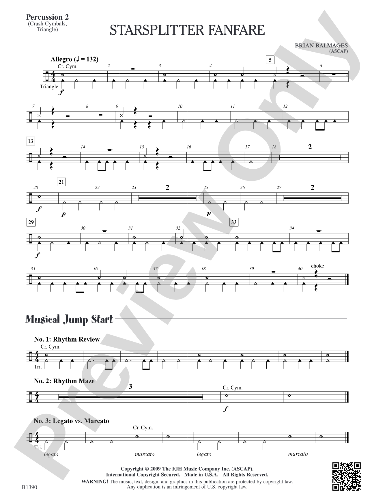Starsplitter Fanfare: Percussion 2