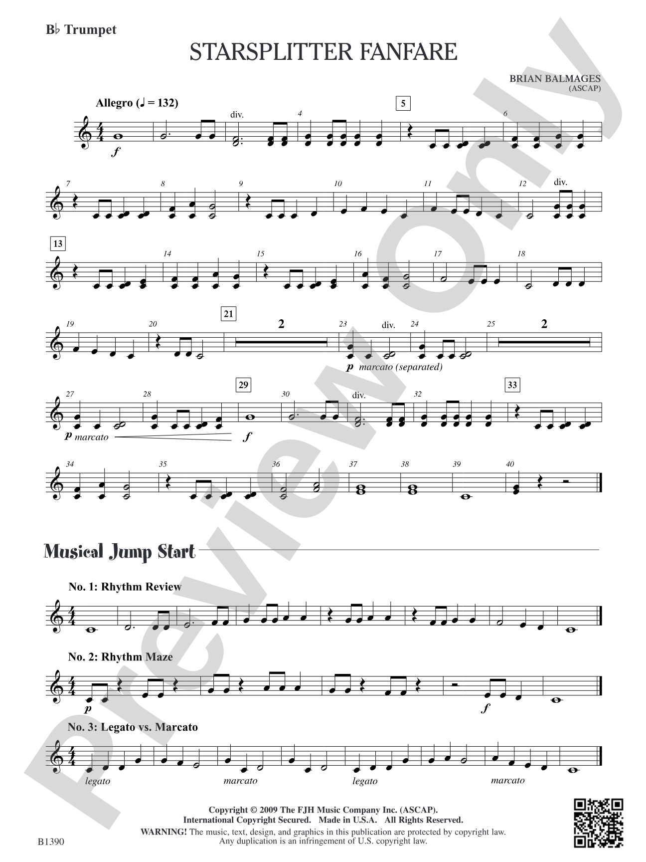 Starsplitter Fanfare: B-flat Trumpet