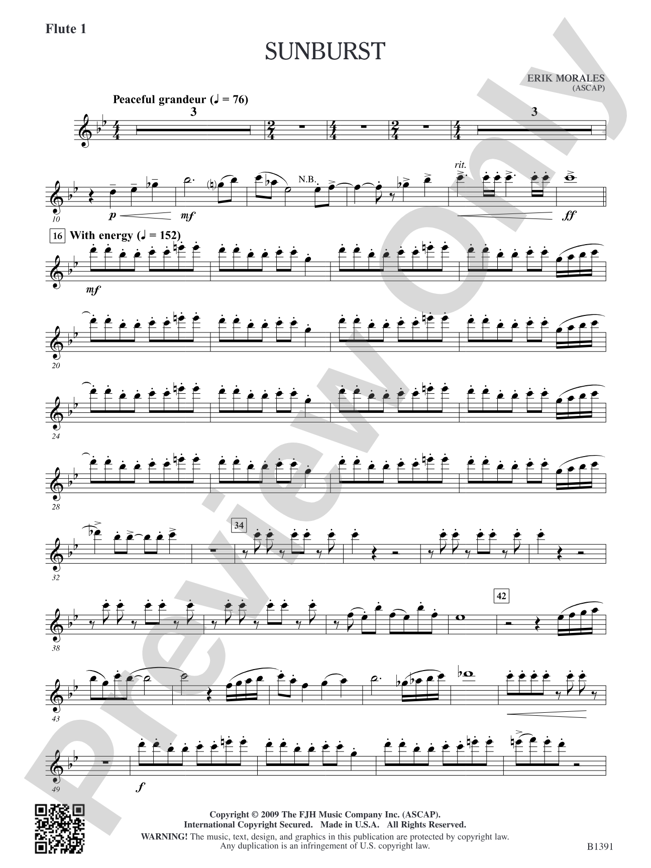Sunburst: Flute 1