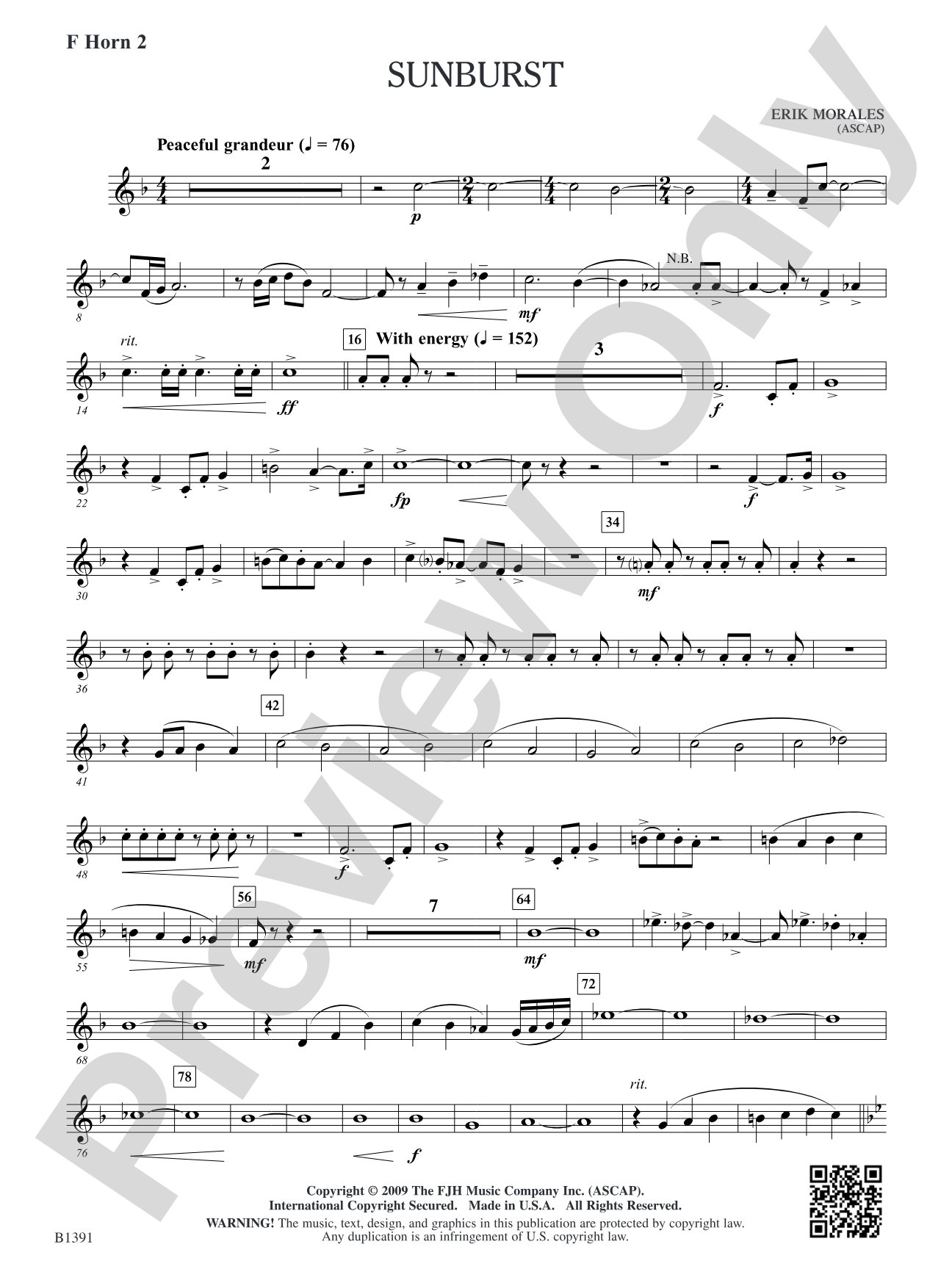 Sunburst: F Horn 2