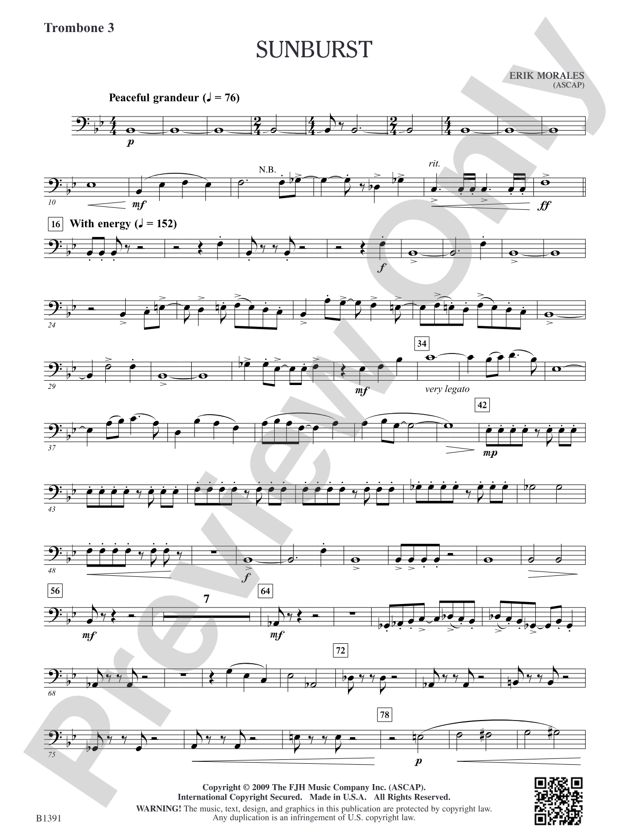 Sunburst: Trombone 3
