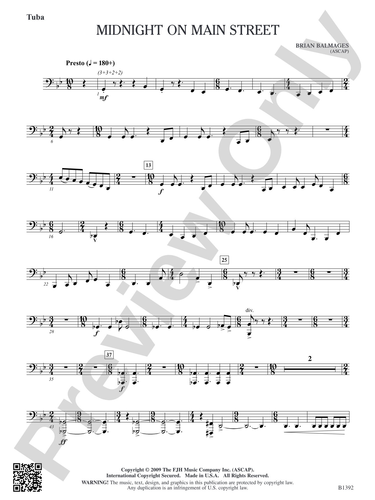 Midnight on Main Street: Tuba