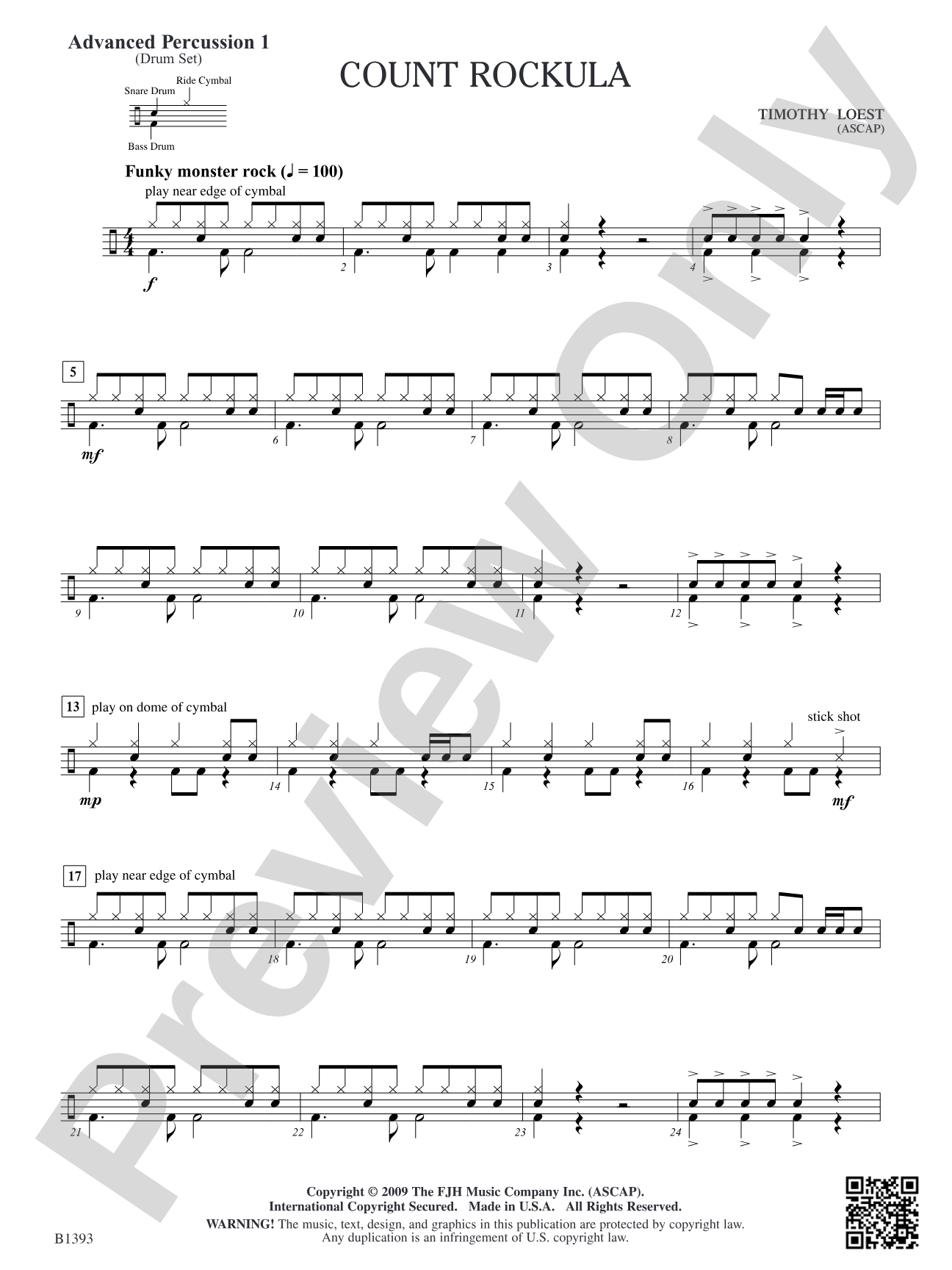 Count Rockula: Advanced Percussion 1