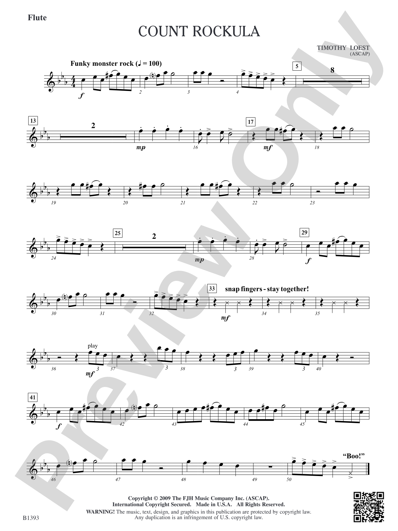 Count Rockula: Flute