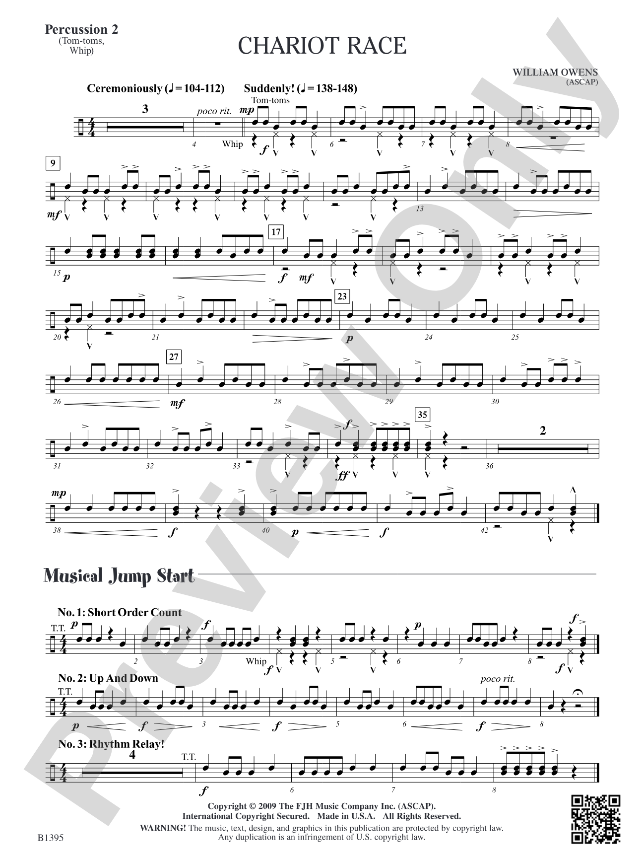 Chariot Race: Percussion 2