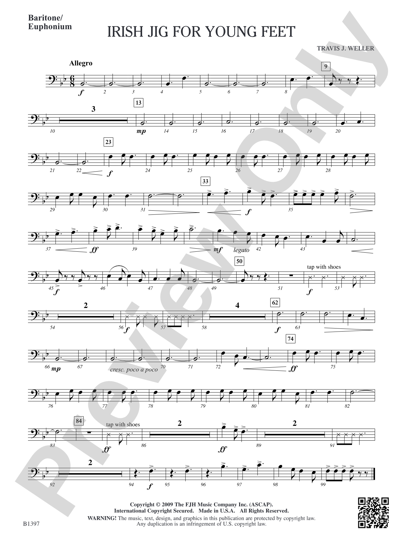 Irish Jig for Young Feet: Baritone/Euphonium