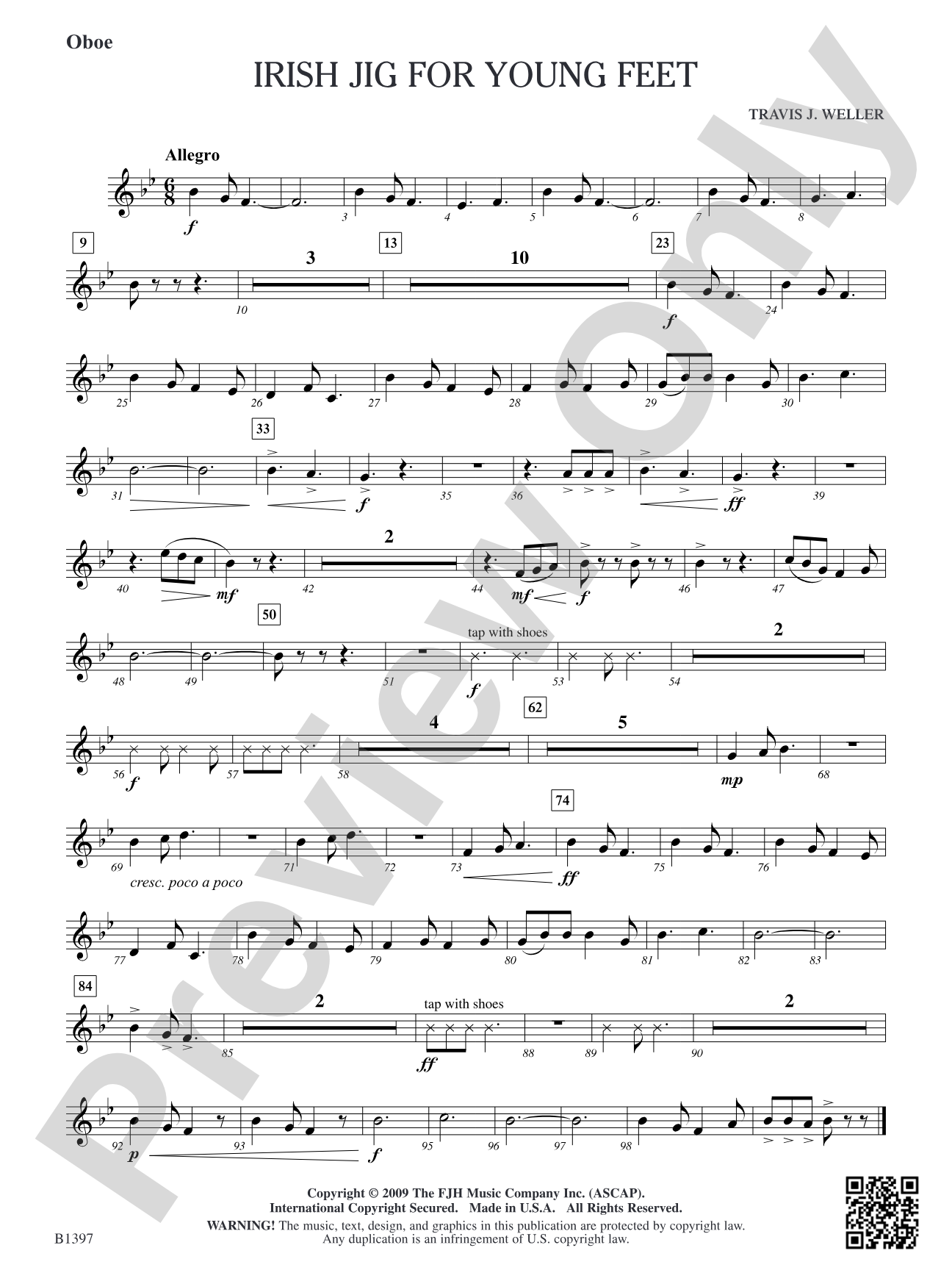 Irish Jig for Young Feet: Oboe
