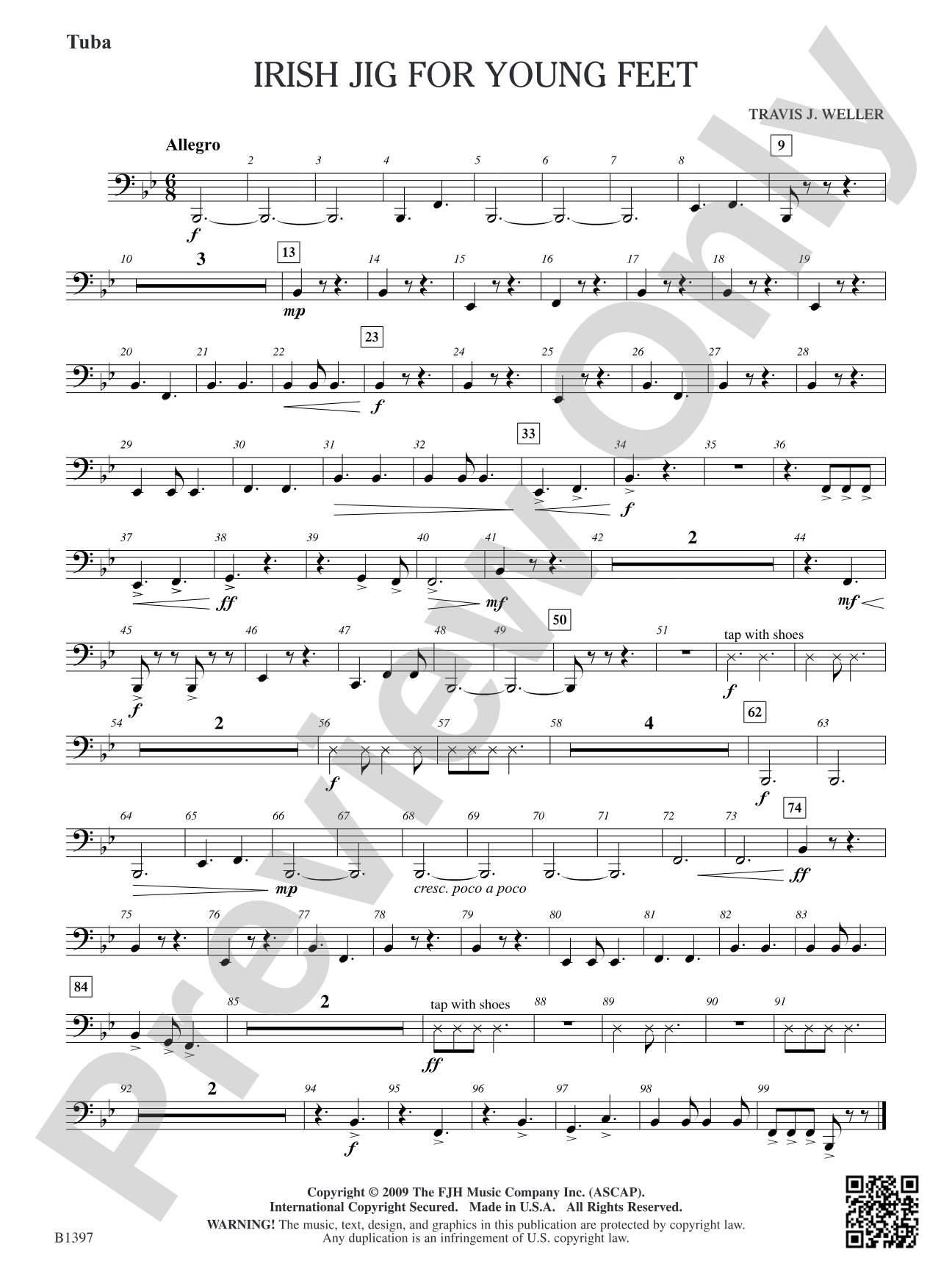 Irish Jig for Young Feet: Tuba