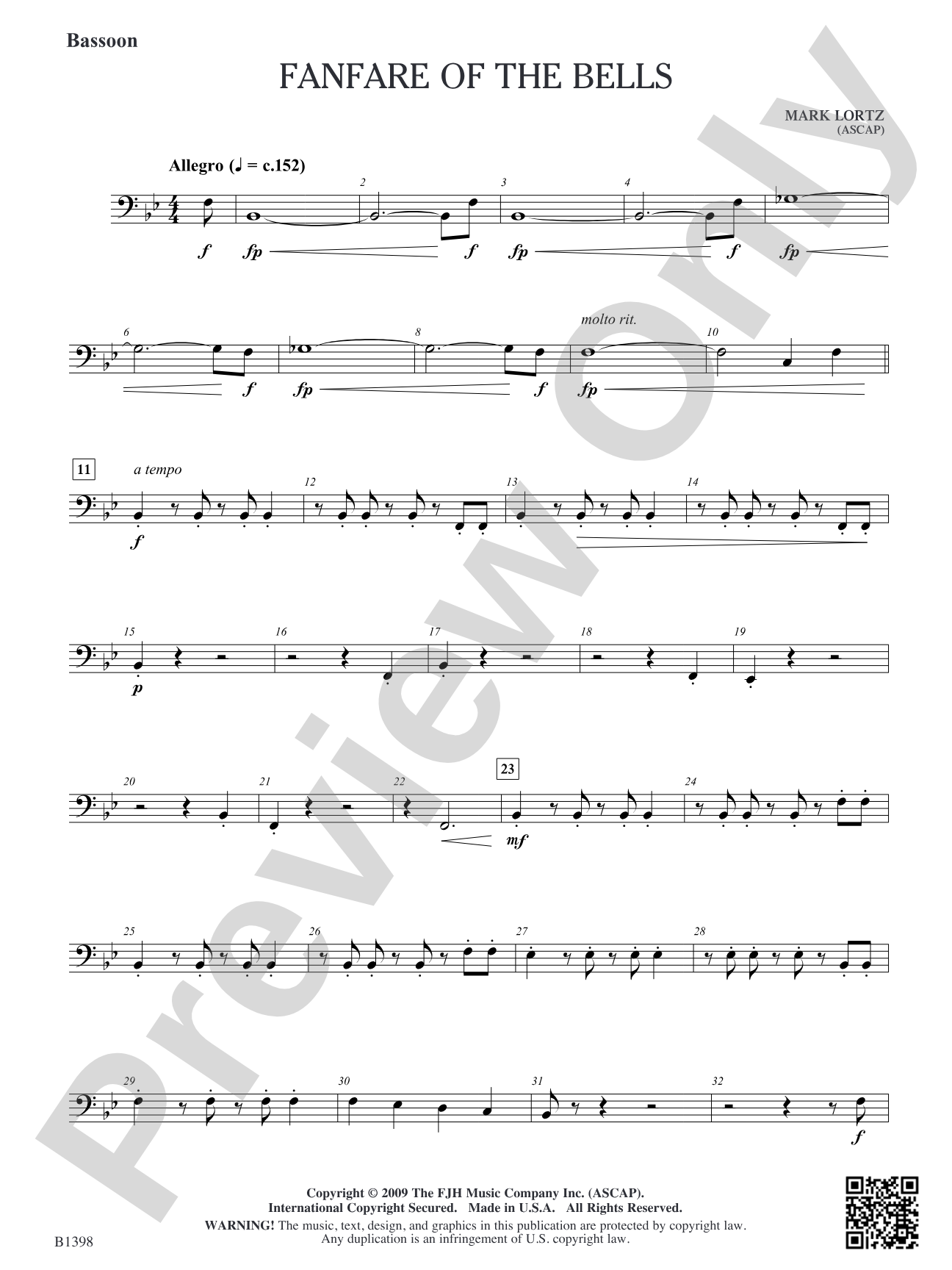 Fanfare of the Bells: Bassoon