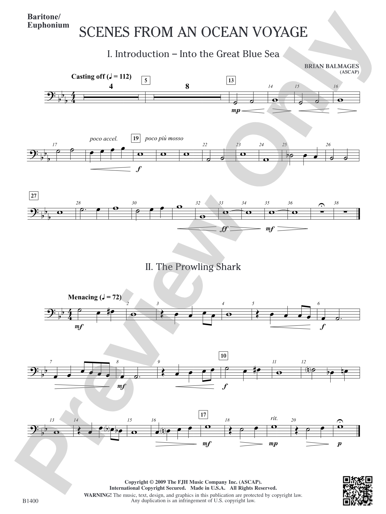 Scenes from an Ocean Voyage: Baritone/Euphonium