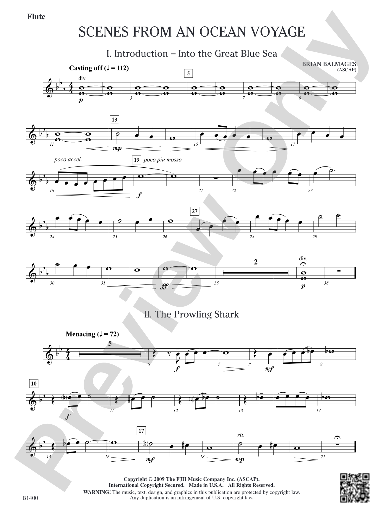 Scenes from an Ocean Voyage: Flute