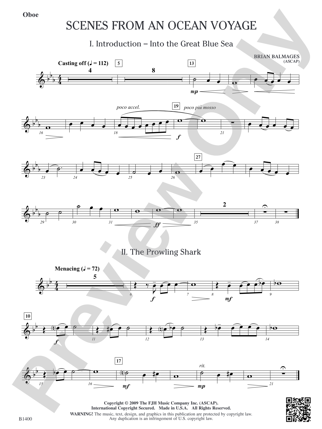 Scenes from an Ocean Voyage: Oboe