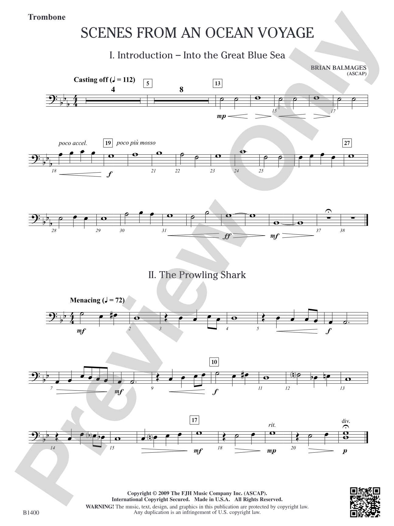 Scenes from an Ocean Voyage: Trombone