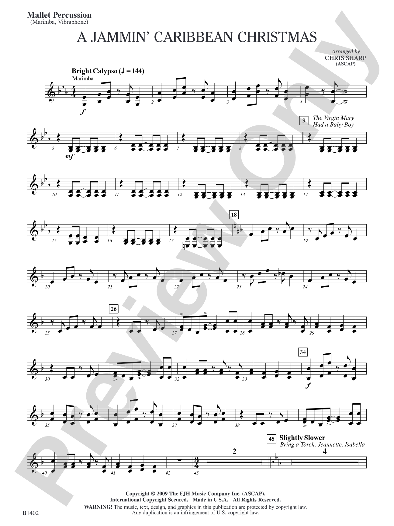 A Jammin' Caribbean Christmas: Mallet Percussion