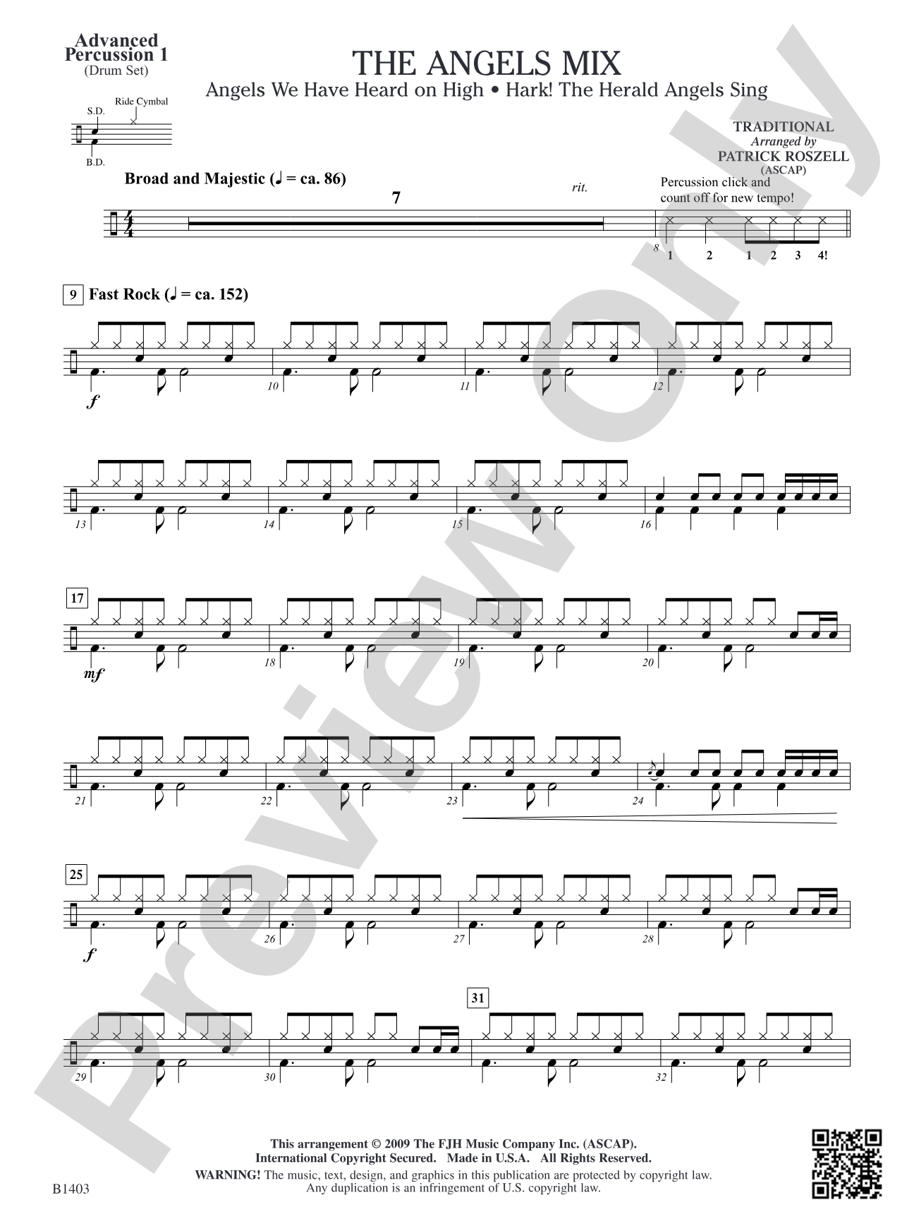 The Angels Mix: Advanced Percussion 1