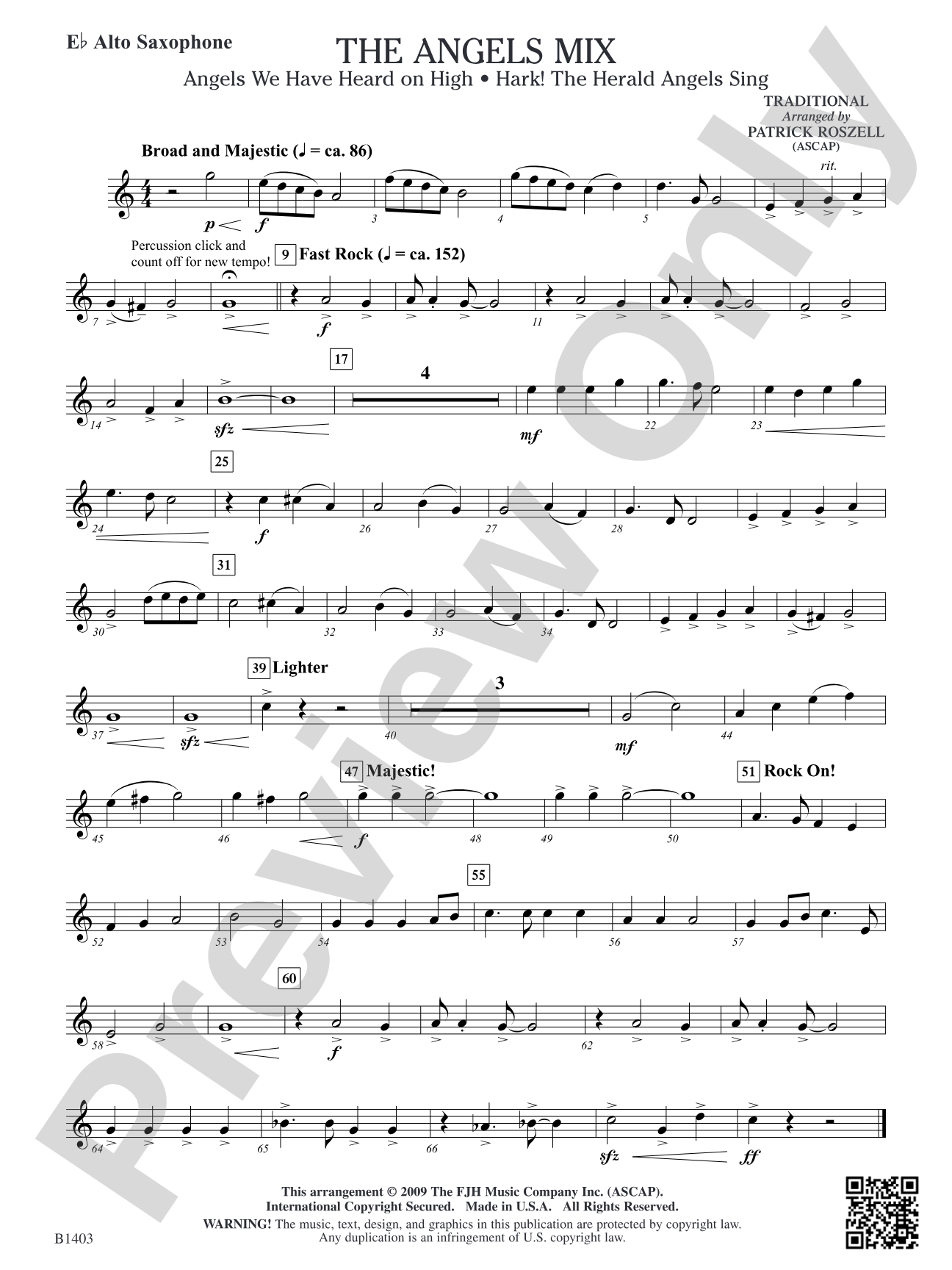 The Angels Mix: E-flat Alto Saxophone