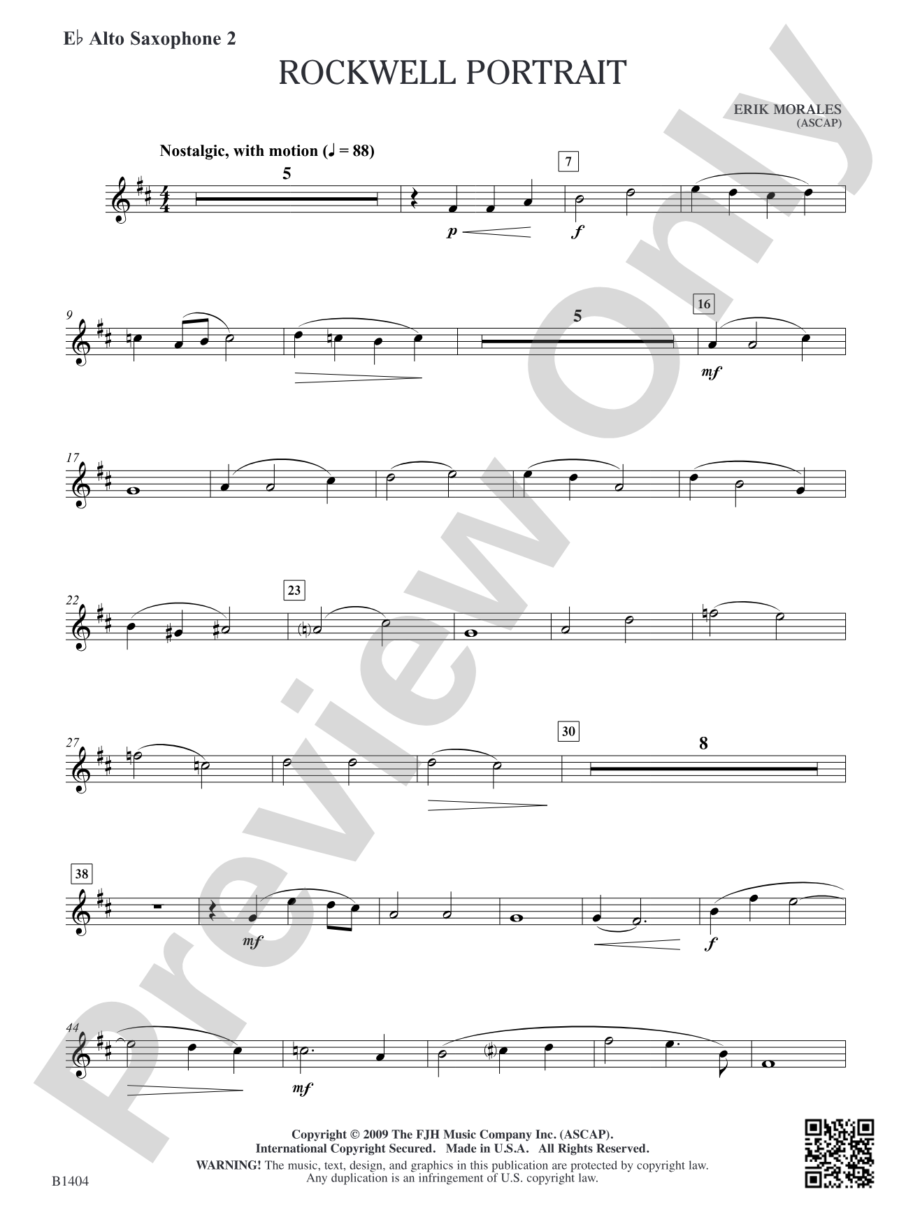Rockwell Portrait: E-flat Alto Saxophone 2
