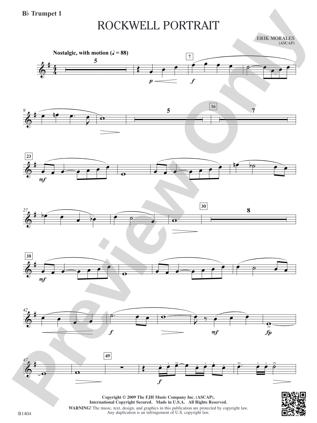 Rockwell Portrait: B-flat Trumpet 1