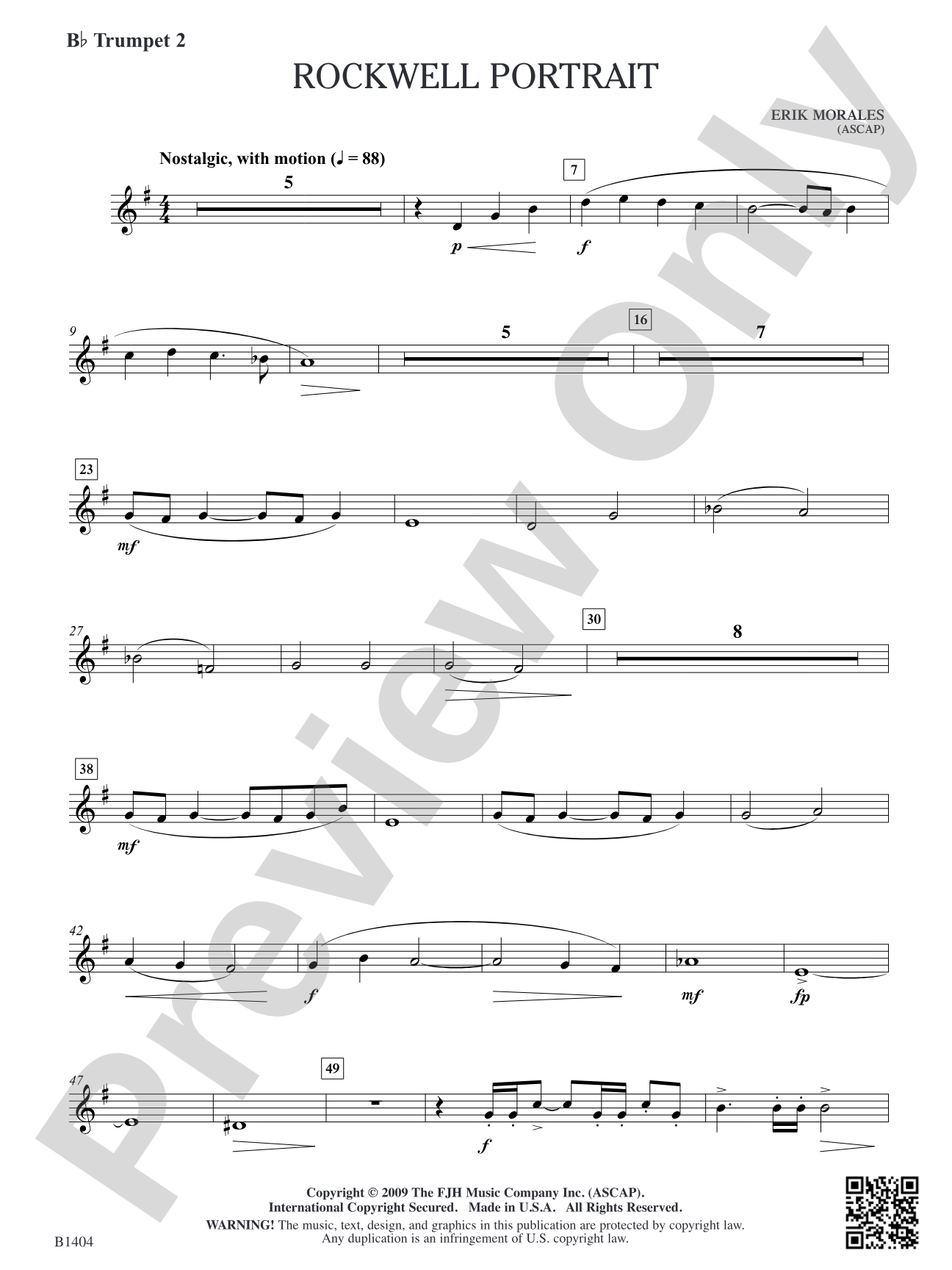 Rockwell Portrait: B-flat Trumpet 2