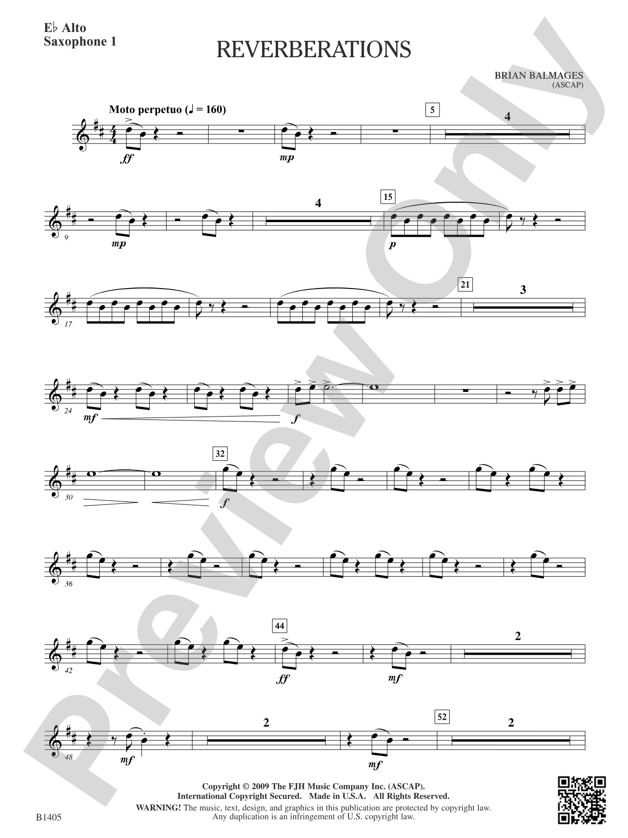 Reverberations: E-flat Alto Saxophone 1