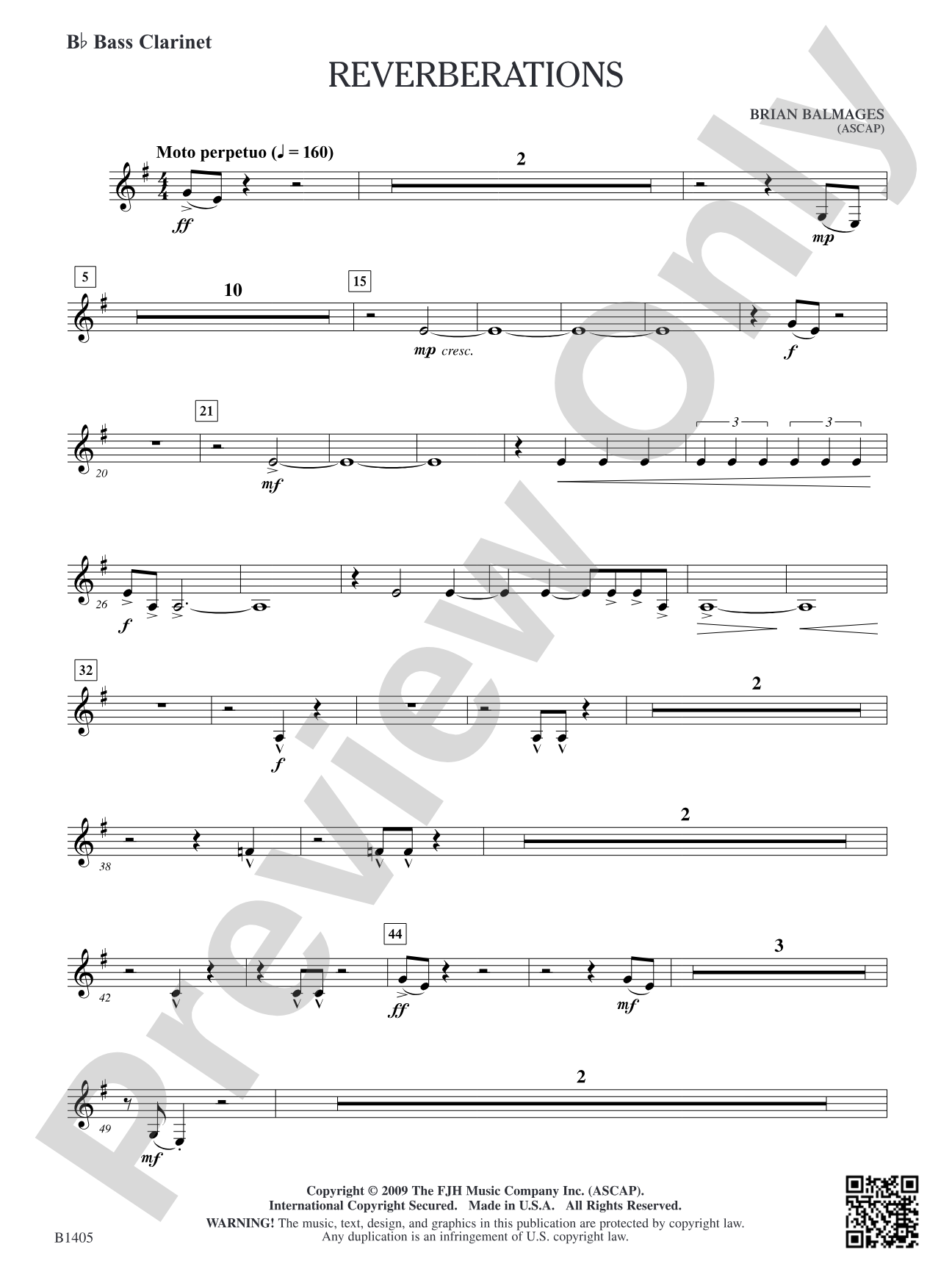 Reverberations: B-flat Bass Clarinet