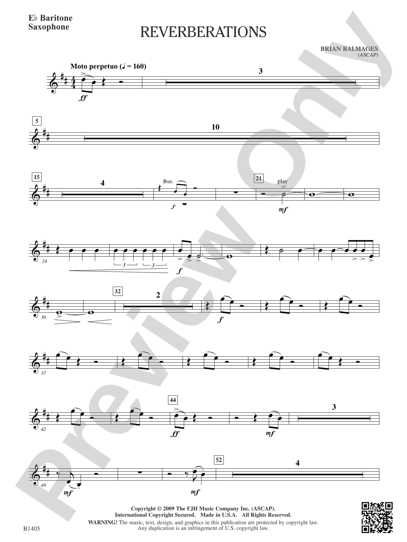 Reverberations: E-flat Baritone Saxophone