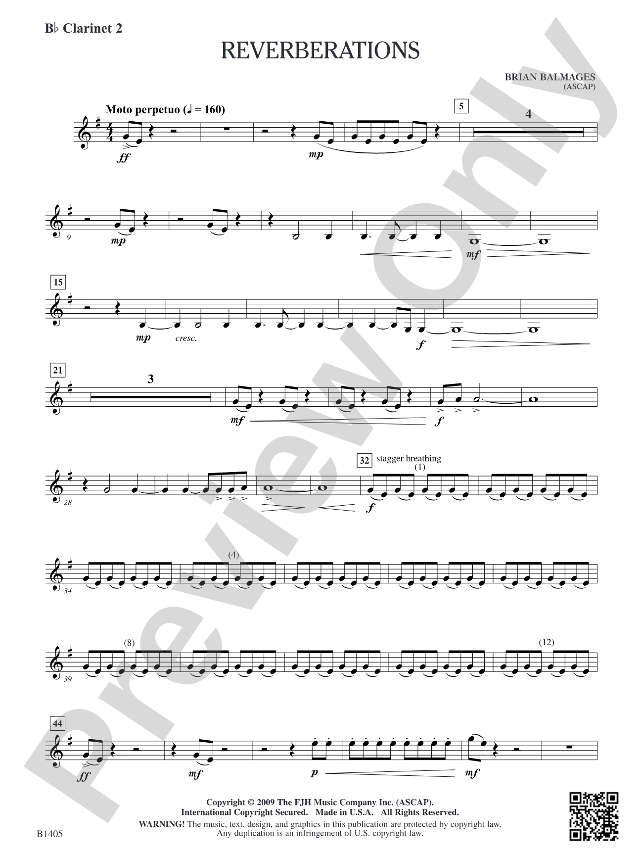 Reverberations: B-flat Clarinet 2