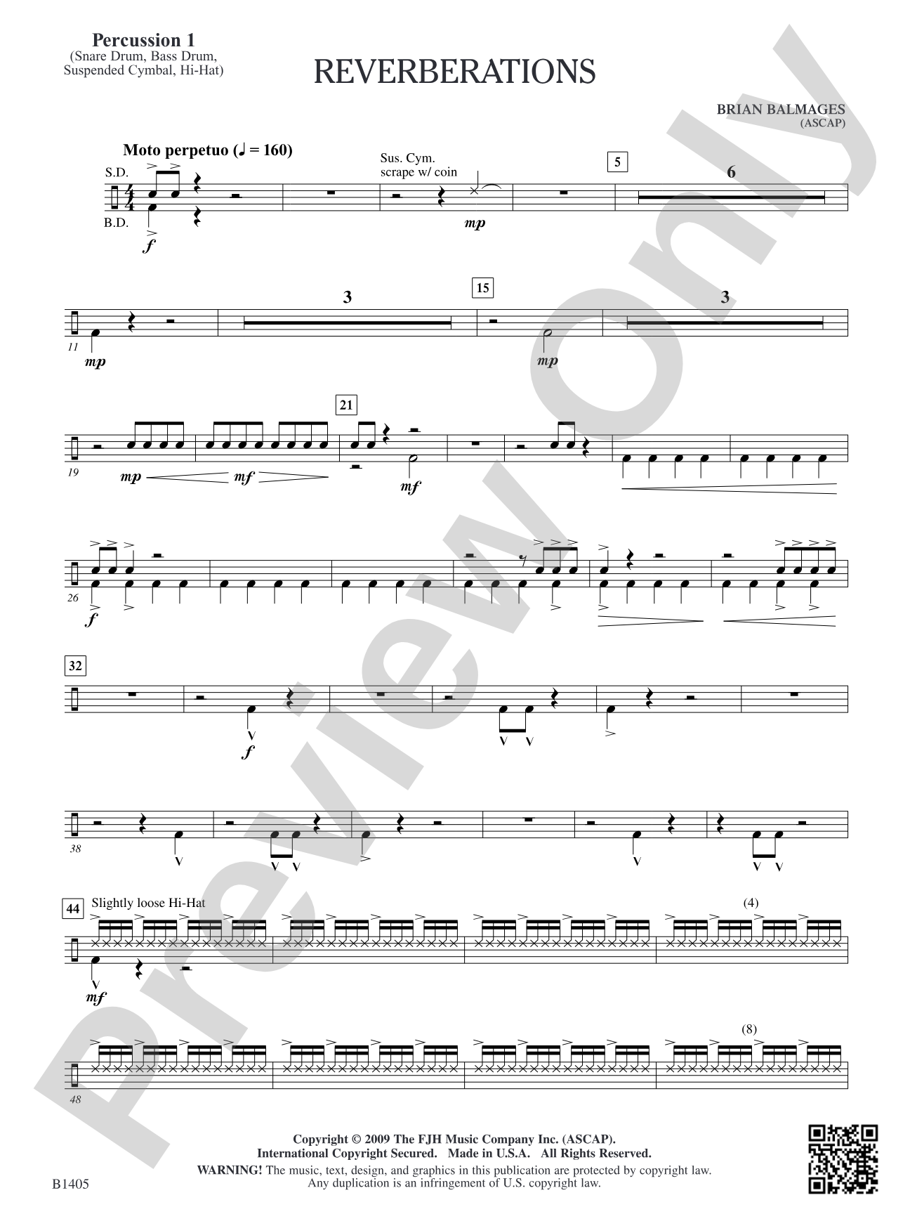 Reverberations: Percussion 1