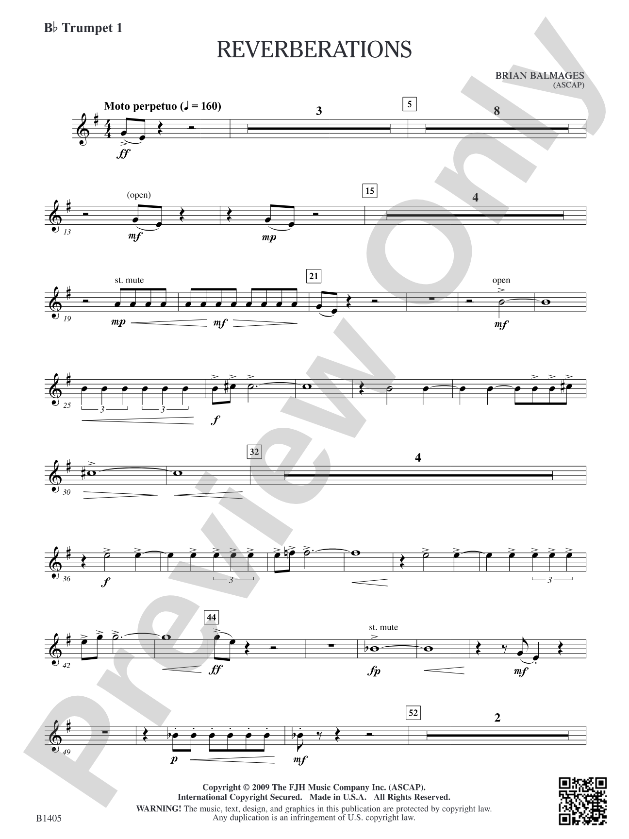 Reverberations: B-flat Trumpet 1