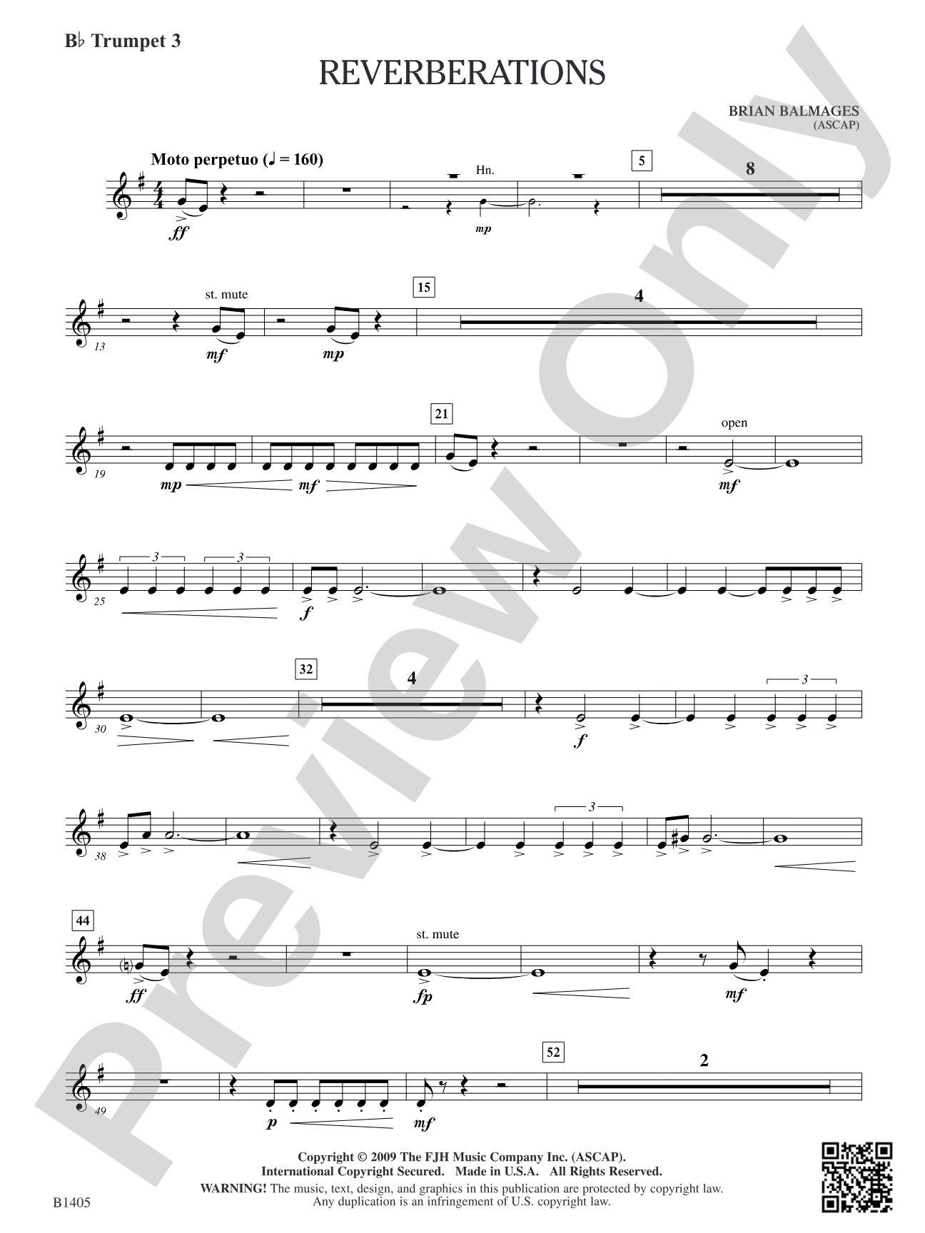Reverberations: B-flat Trumpet 3