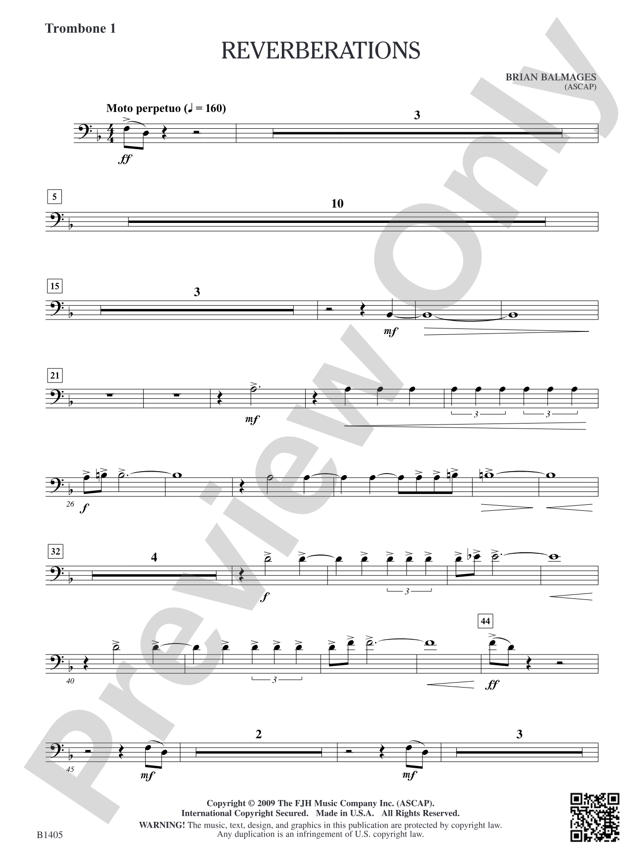 Reverberations: Trombone 1
