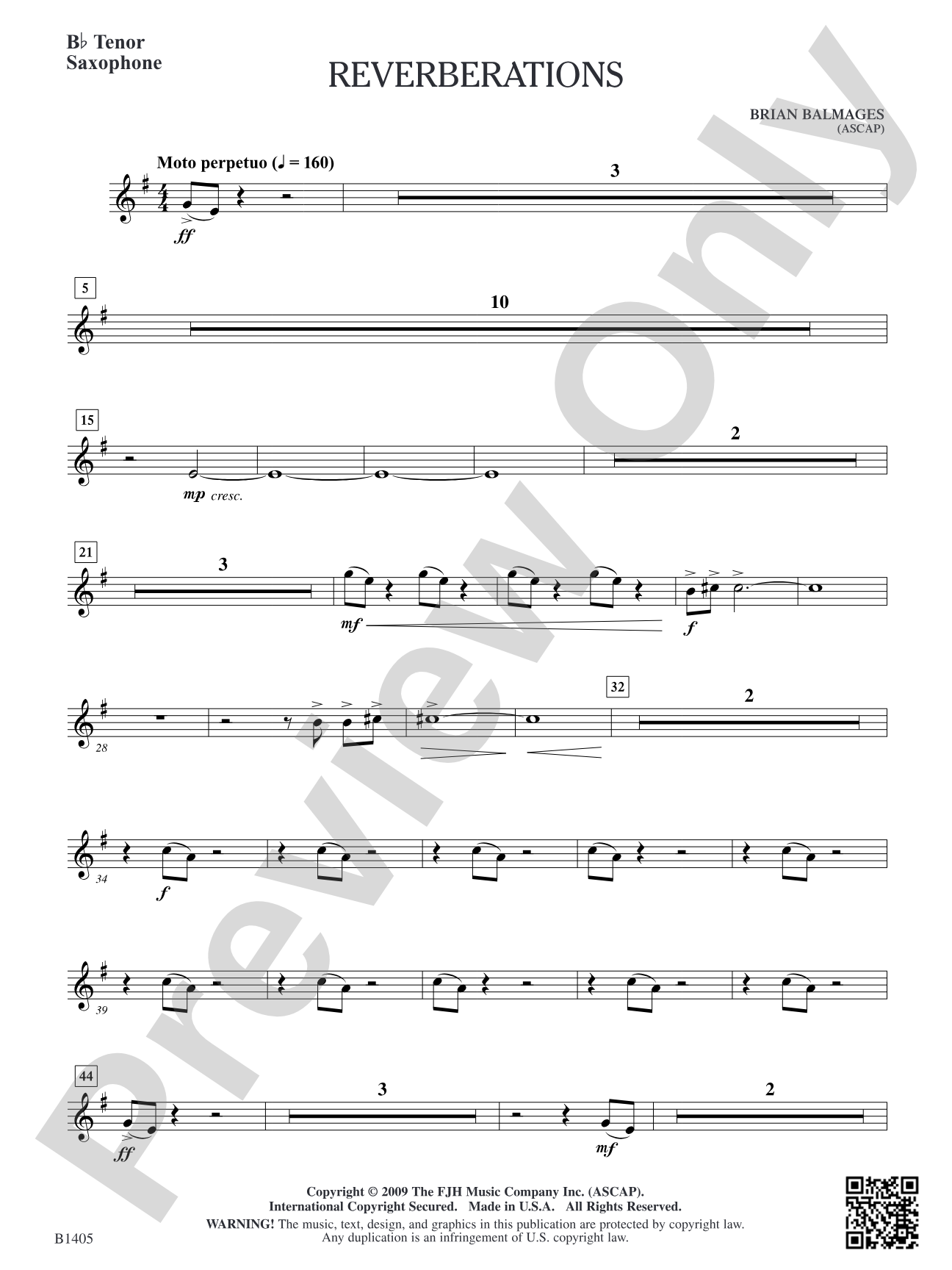 Reverberations: B-flat Tenor Saxophone