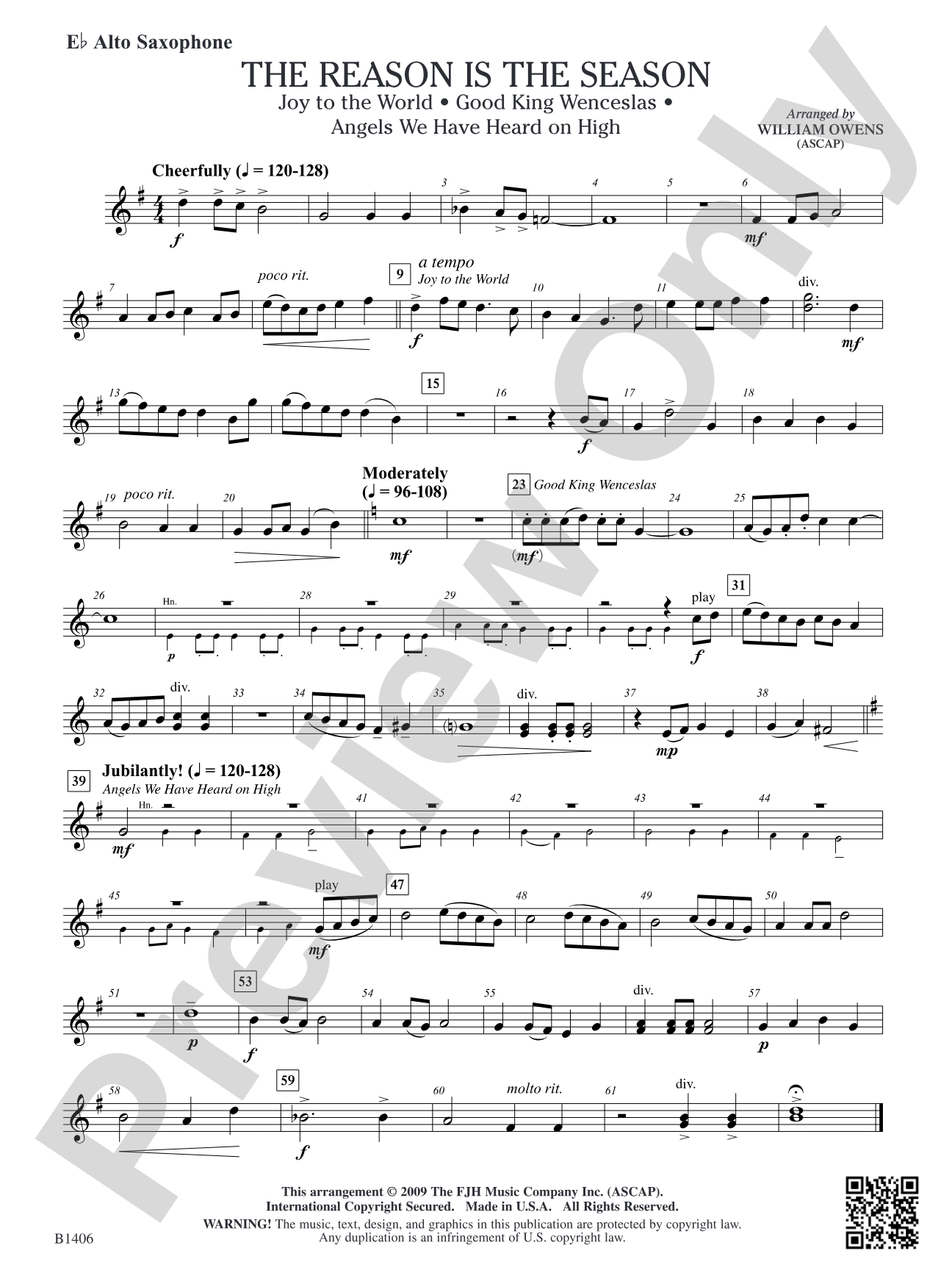 The Reason Is the Season: E-flat Alto Saxophone