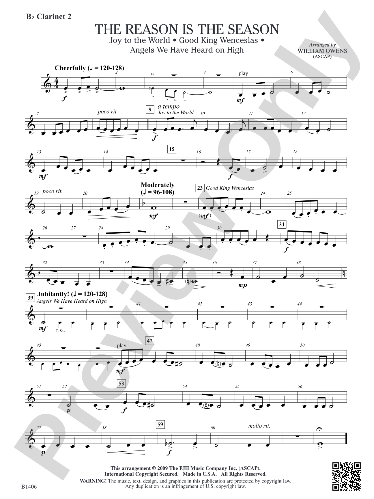 The Reason Is the Season: B-flat Clarinet 2
