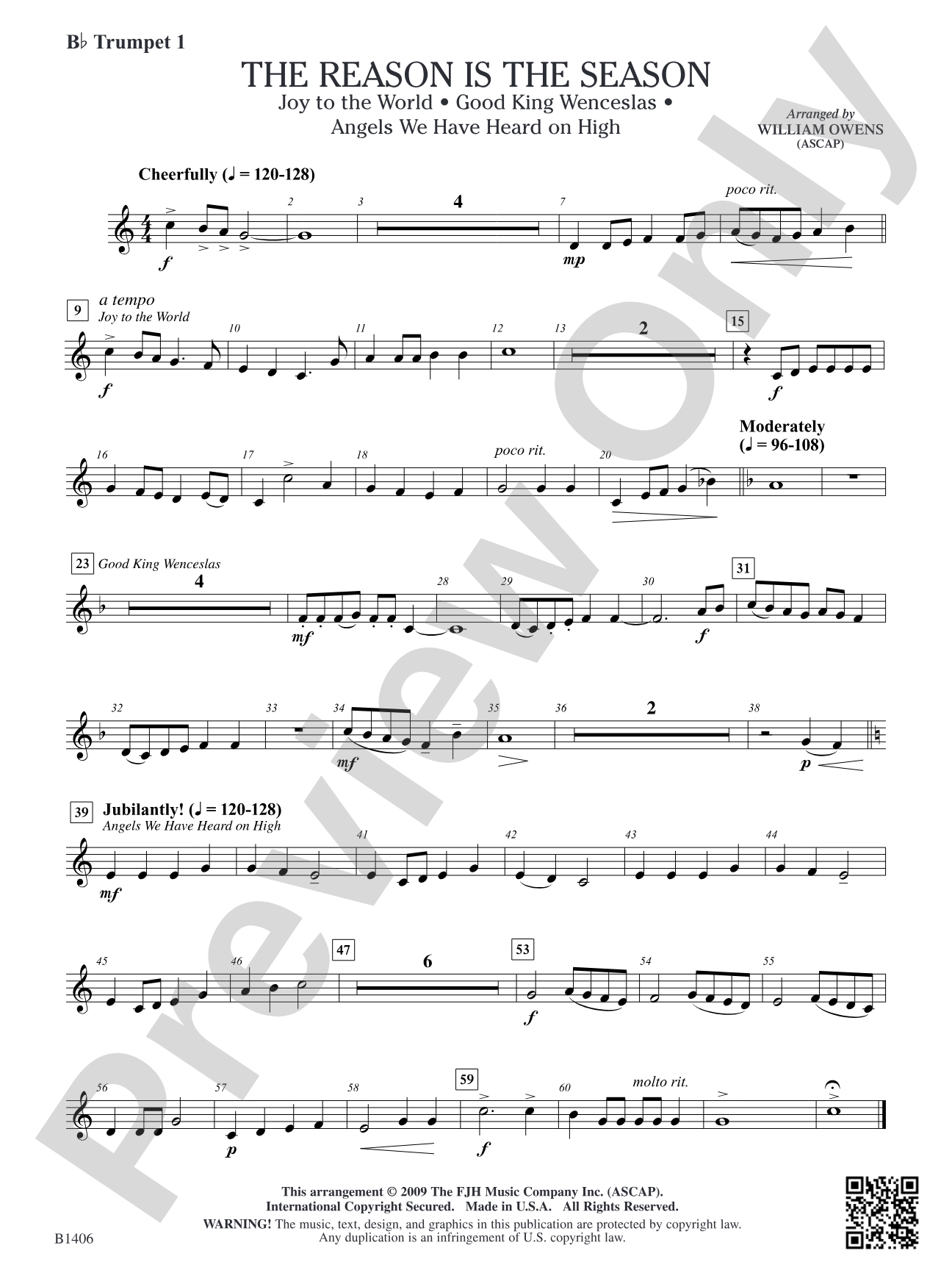The Reason Is the Season: B-flat Trumpet 1