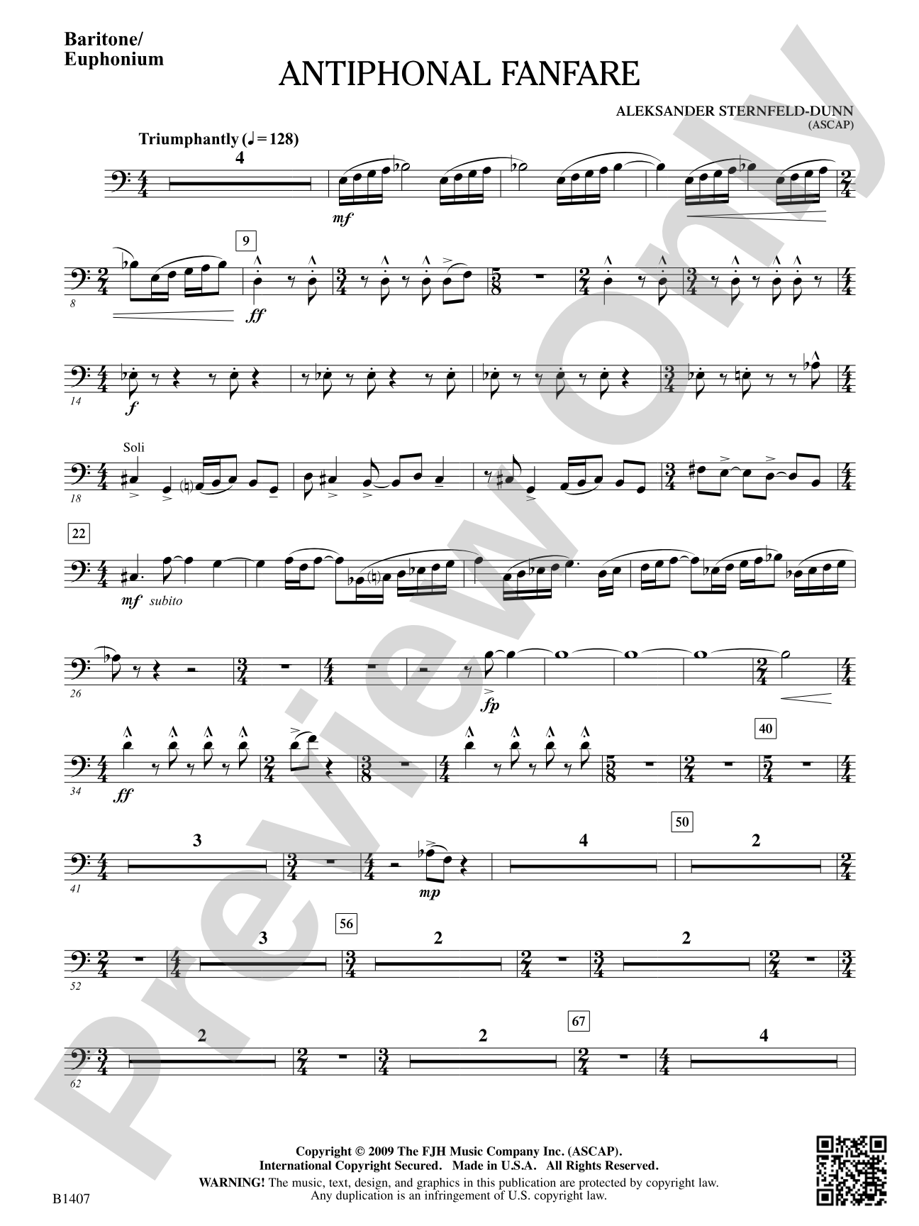 Antiphonal Fanfare: Baritone/Euphonium