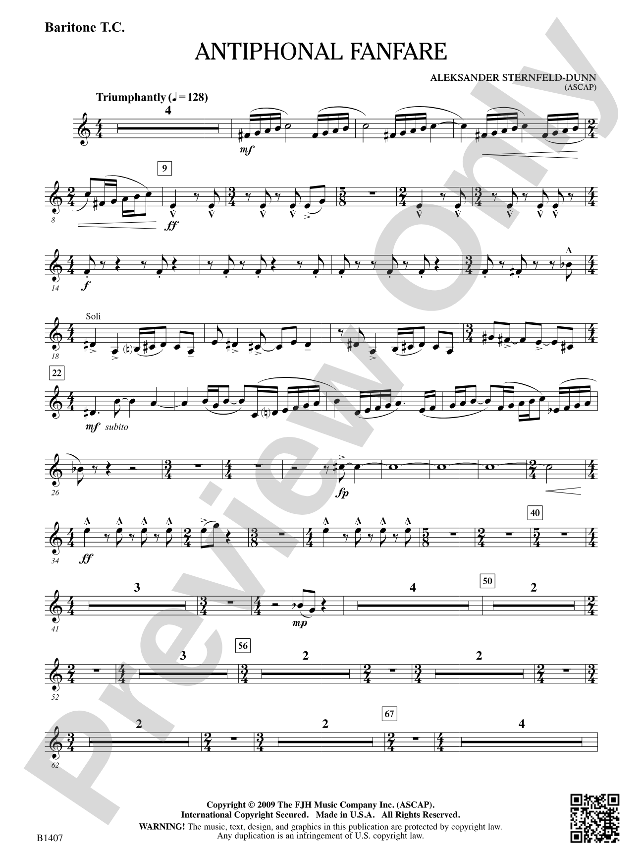 Antiphonal Fanfare: Baritone T.C.