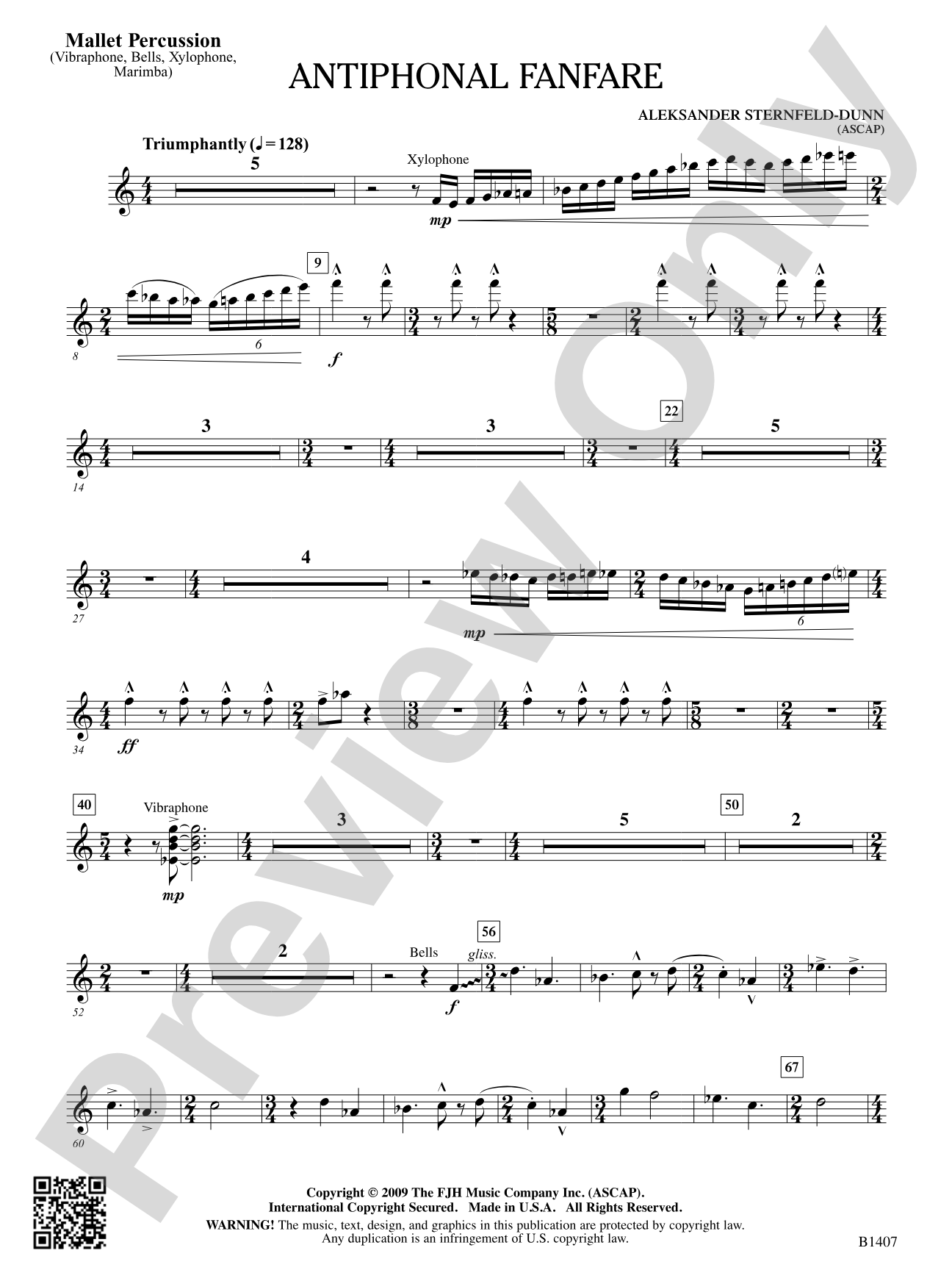 Antiphonal Fanfare: Mallet Percussion
