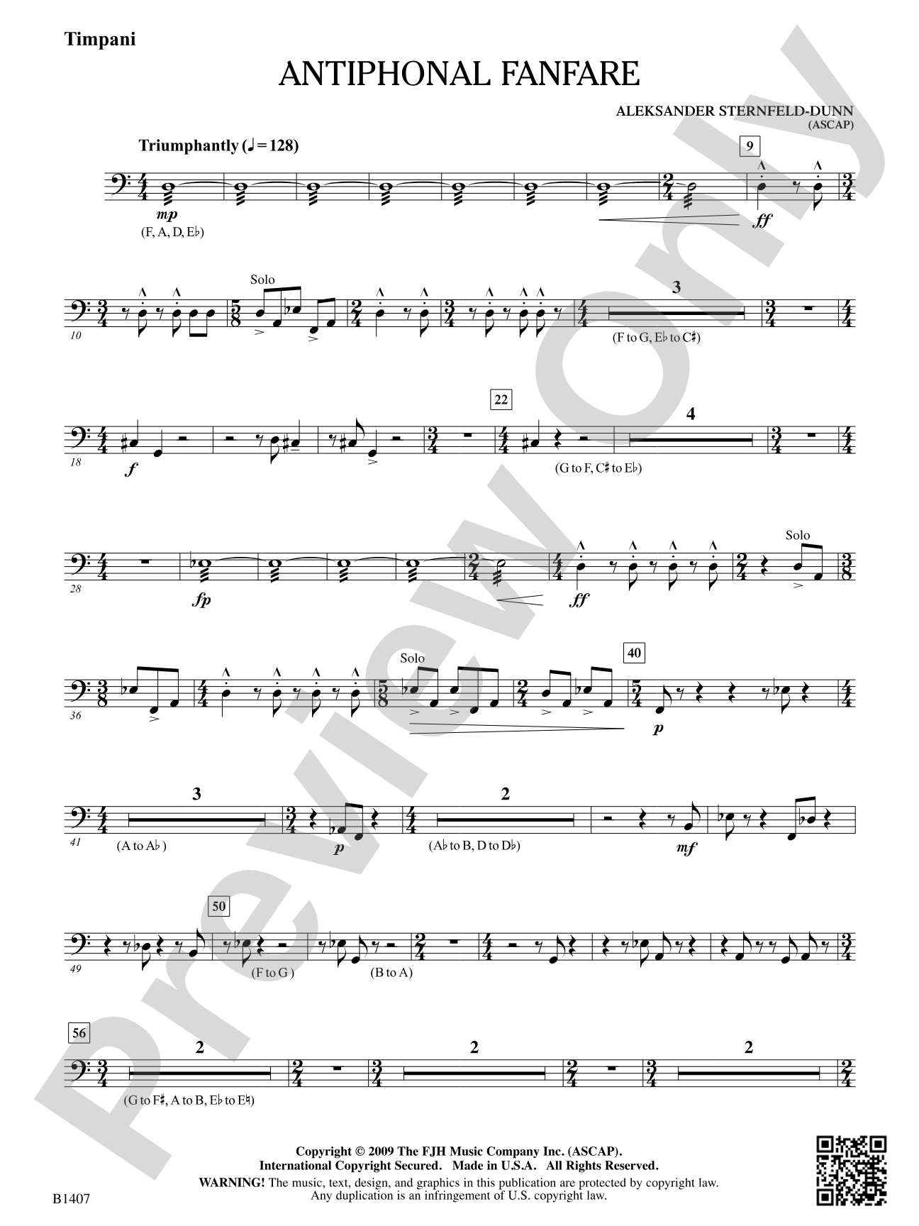 Antiphonal Fanfare: Timpani