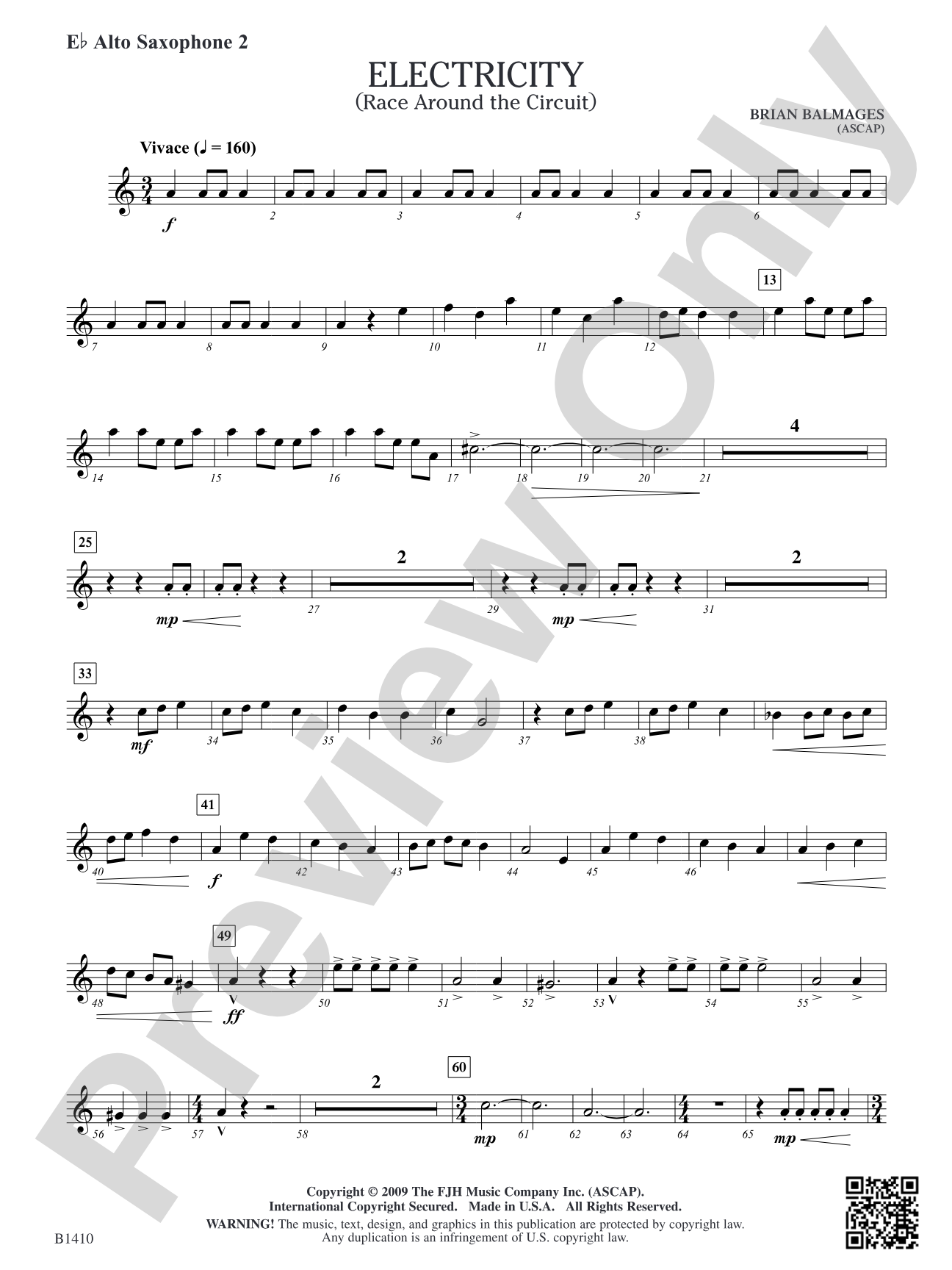 Electricity: E-flat Alto Saxophone 2