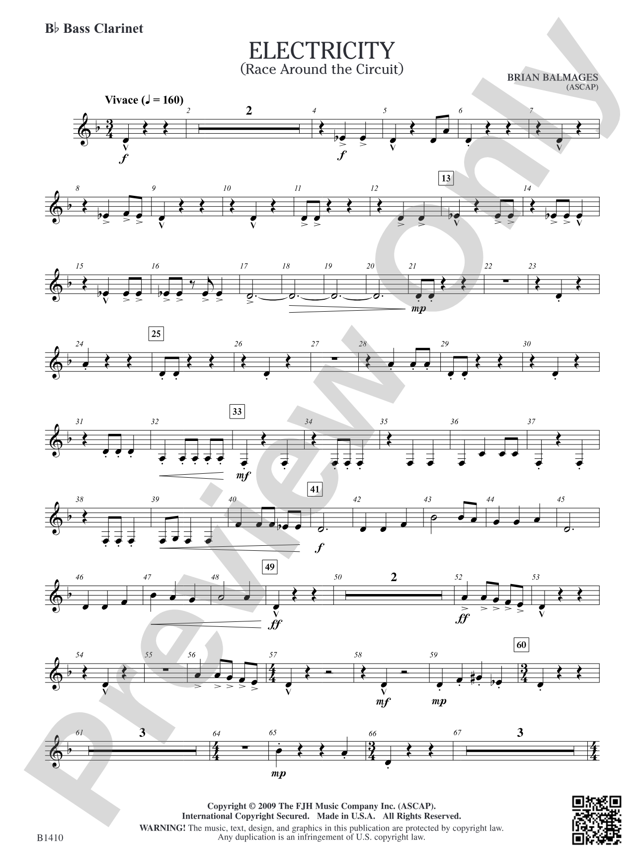 Electricity: B-flat Bass Clarinet