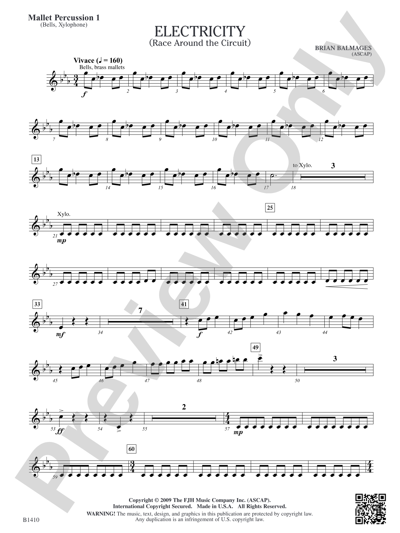 Electricity: Mallet Percussion 1