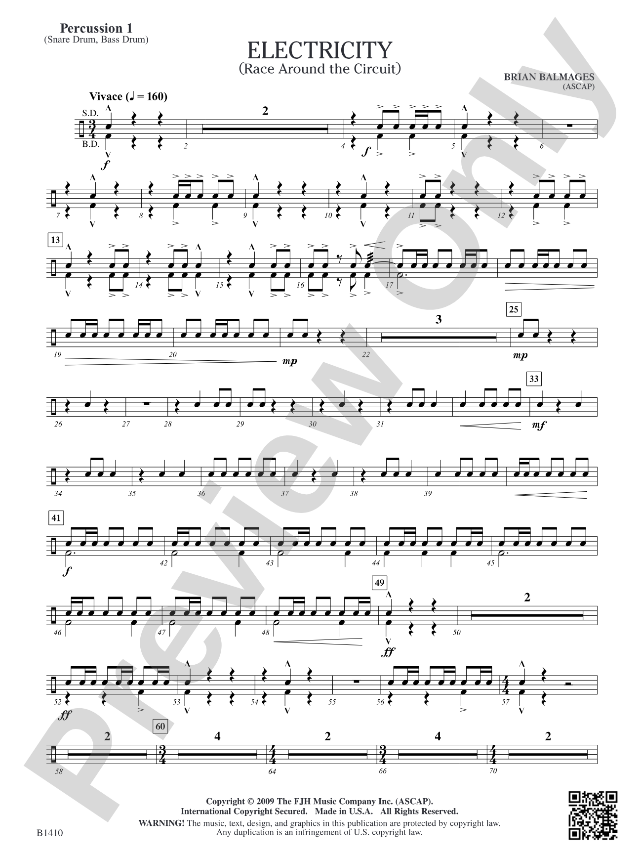 Electricity: Percussion 1