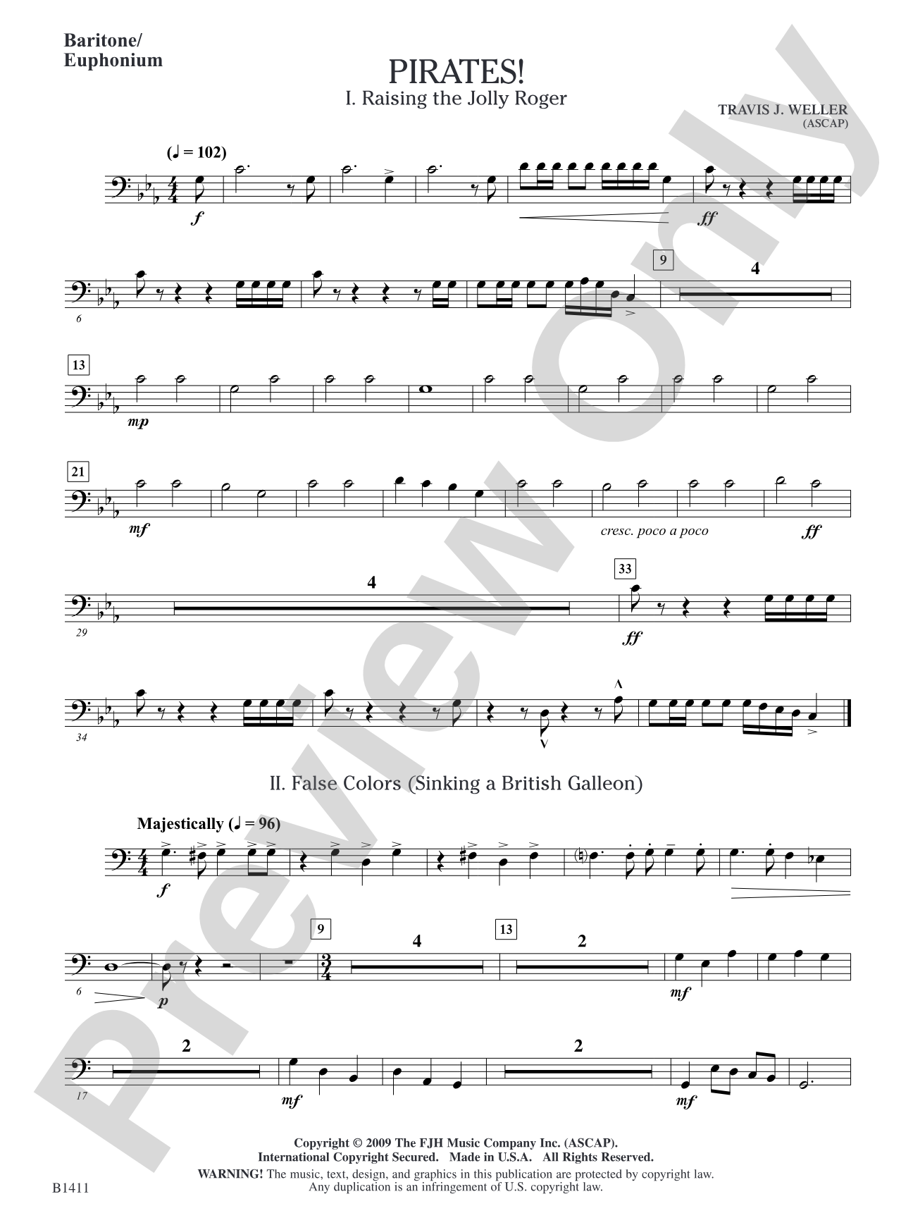 Pirates!: Baritone/Euphonium