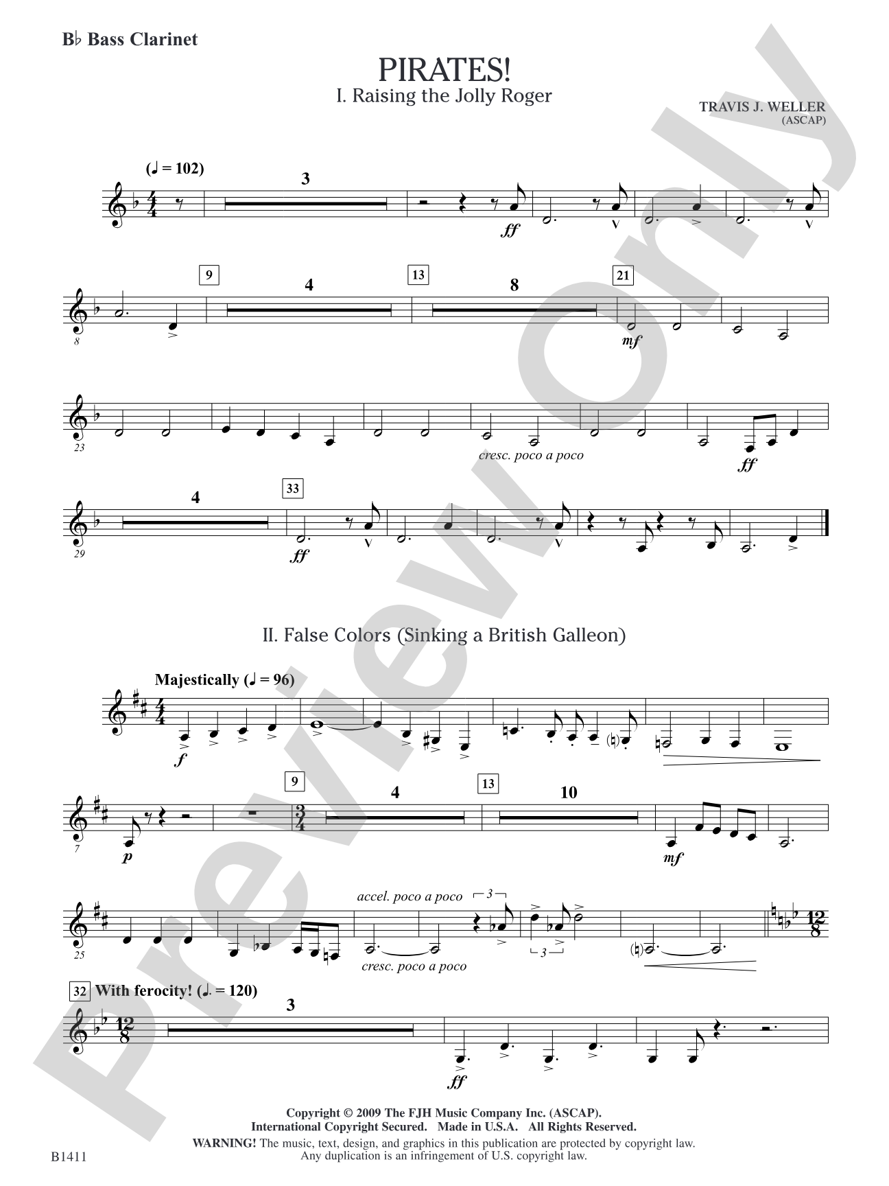 Pirates!: B-flat Bass Clarinet