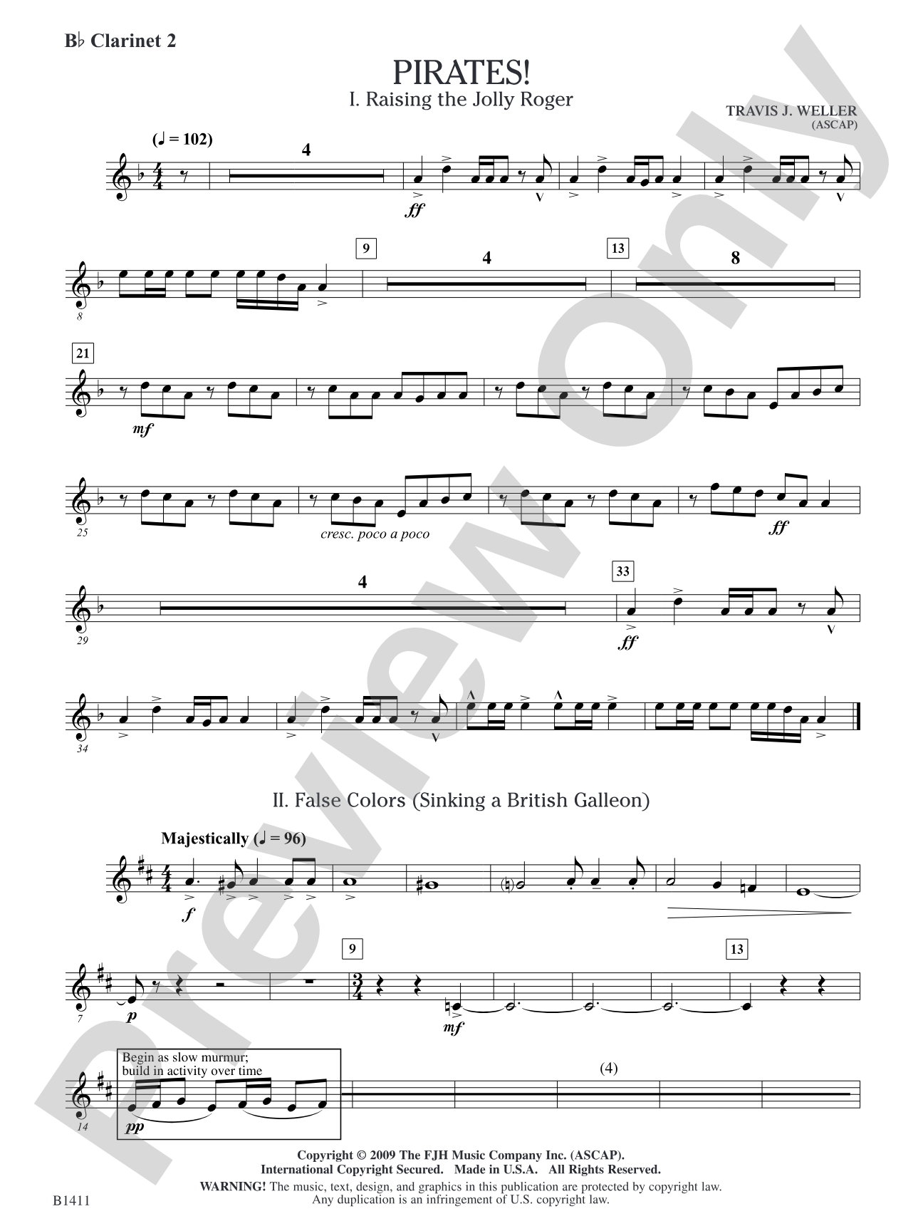 Pirates!: B-flat Clarinet 2