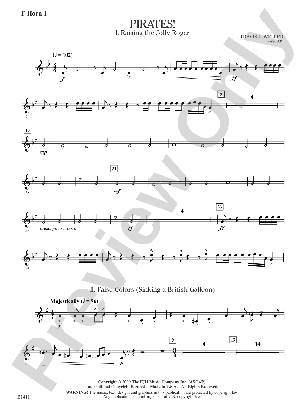Pirates!: F Horn 1