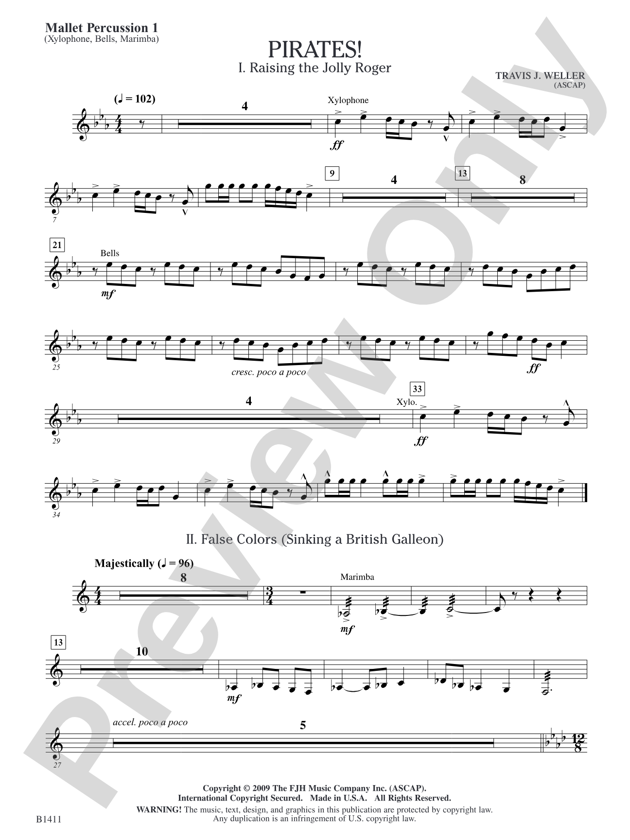 Pirates!: Mallet Percussion 1
