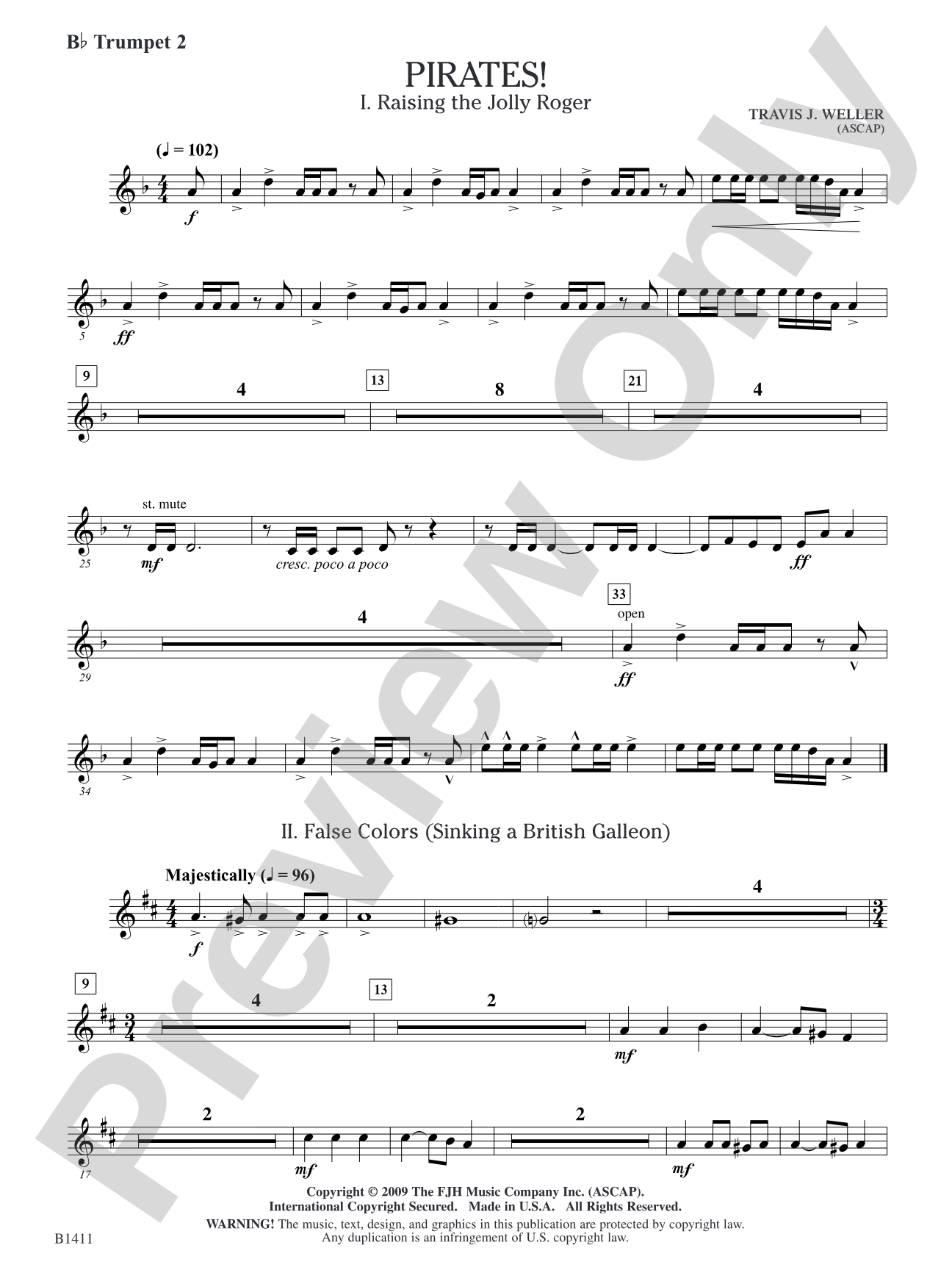 Pirates!: B-flat Trumpet 2