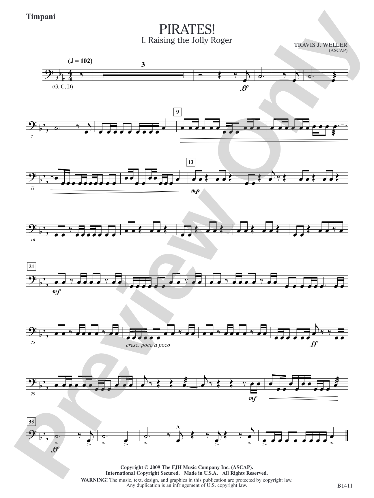 Pirates!: Timpani